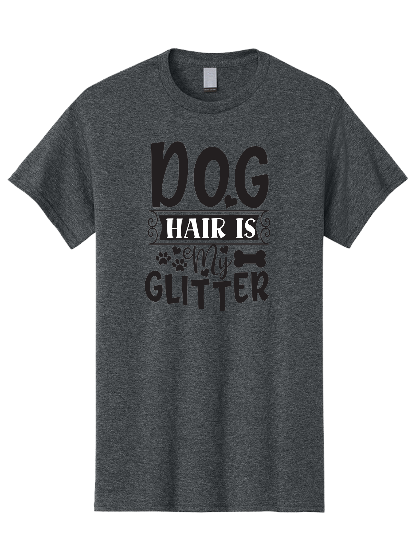Dog-Hair-Is-My-Glitter Men'S Graphic Tee, 100% Cotton, Comfortable Casual Summer Wear, Machine Washable, Dog Hair, Dog Lovers, Dog Owners, Pet Hair, Pet Owners, Dog Mom, Dog Dad, Funny Dog Quotes, Dog Humor, Dog Quotes Aad383 21