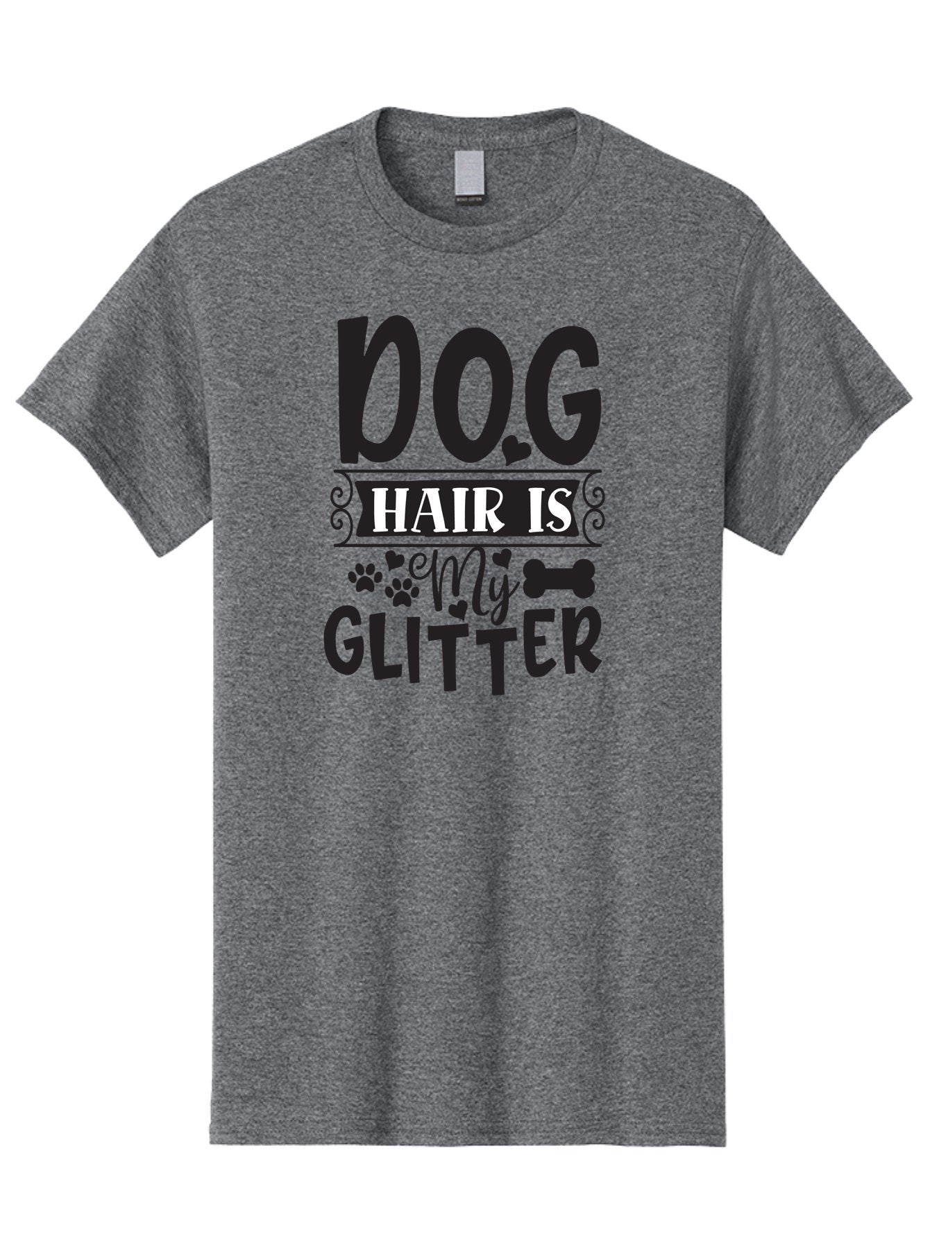 Dog-Hair-Is-My-Glitter Men'S Graphic Tee, 100% Cotton, Comfortable Casual Summer Wear, Machine Washable, Dog Hair, Dog Lovers, Dog Owners, Pet Hair, Pet Owners, Dog Mom, Dog Dad, Funny Dog Quotes, Dog Humor, Dog Quotes Aad383 4