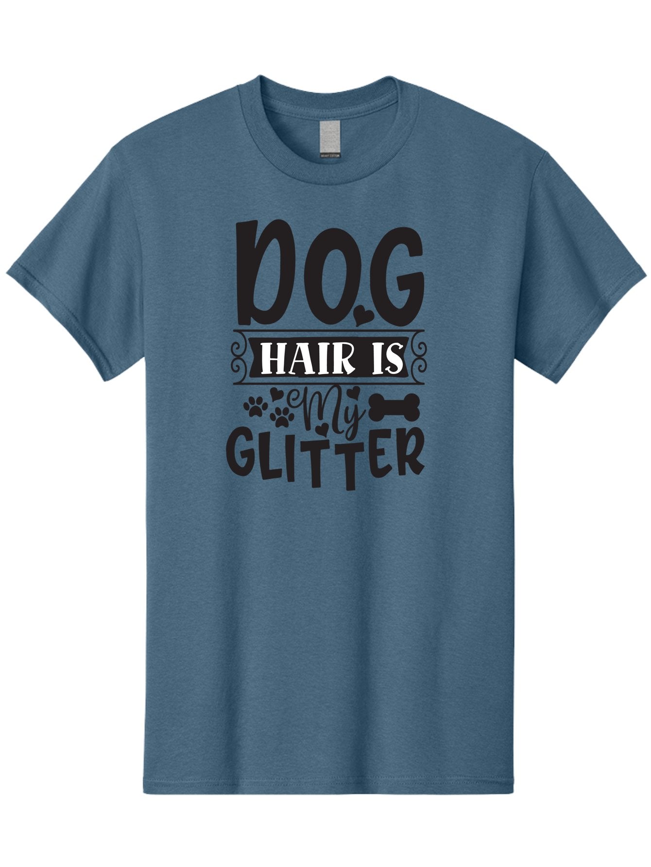 Dog-Hair-Is-My-Glitter Men'S Graphic Tee, 100% Cotton, Comfortable Casual Summer Wear, Machine Washable, Dog Hair, Dog Lovers, Dog Owners, Pet Hair, Pet Owners, Dog Mom, Dog Dad, Funny Dog Quotes, Dog Humor, Dog Quotes Aad383 15