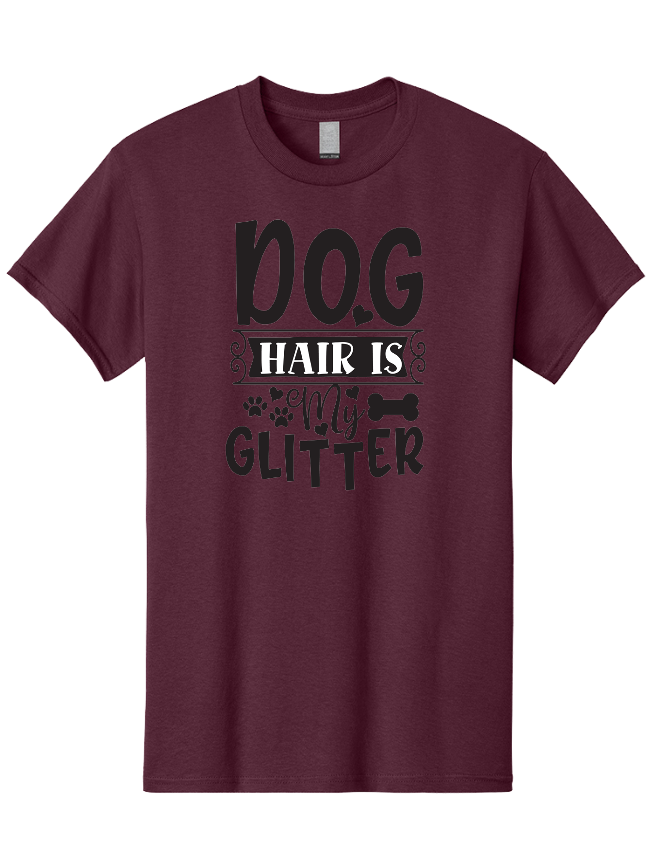 Dog-Hair-Is-My-Glitter Men'S Graphic Tee, 100% Cotton, Comfortable Casual Summer Wear, Machine Washable, Dog Hair, Dog Lovers, Dog Owners, Pet Hair, Pet Owners, Dog Mom, Dog Dad, Funny Dog Quotes, Dog Humor, Dog Quotes Aad383 11