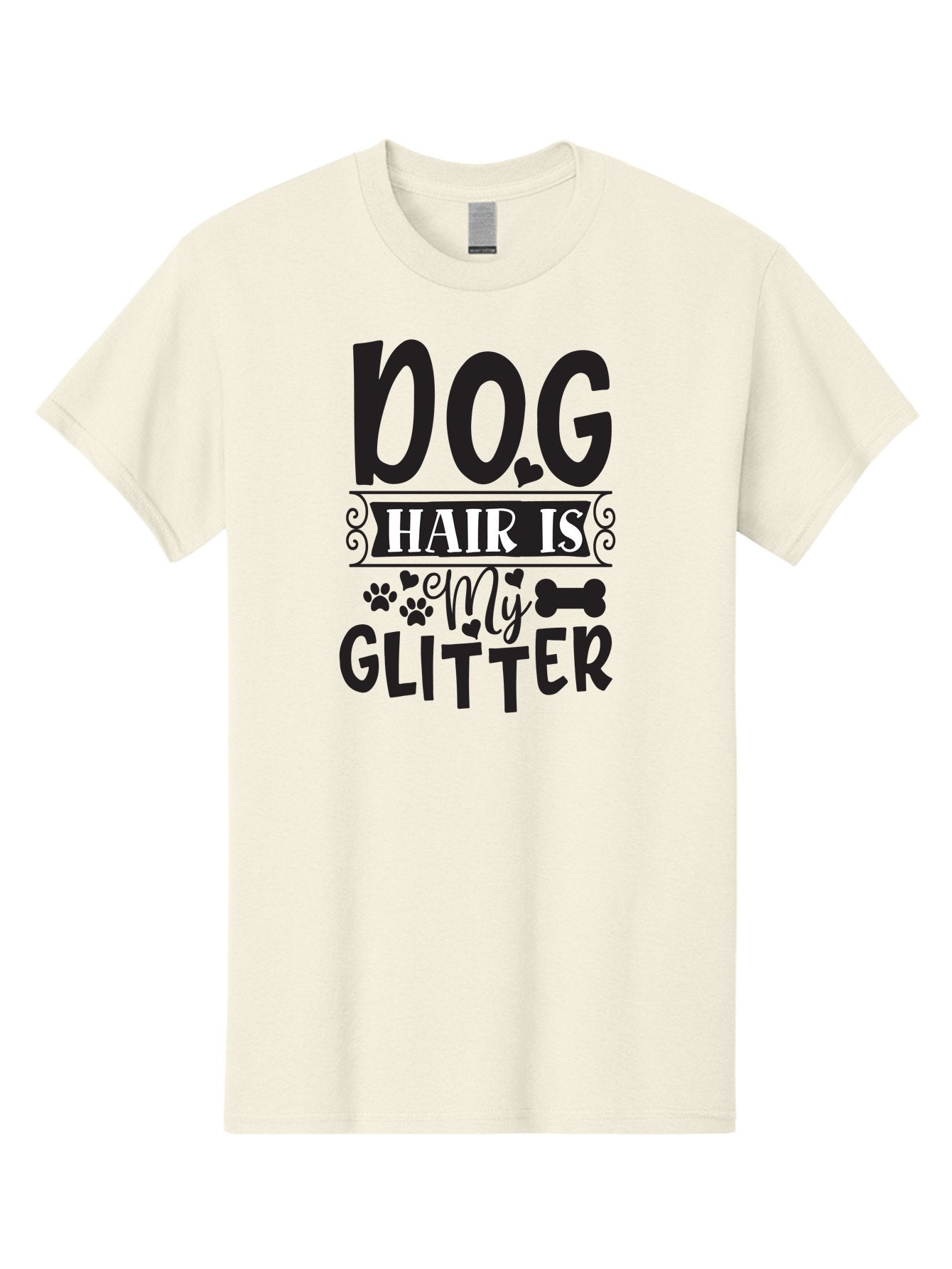 Dog-Hair-Is-My-Glitter Men'S Graphic Tee, 100% Cotton, Comfortable Casual Summer Wear, Machine Washable, Dog Hair, Dog Lovers, Dog Owners, Pet Hair, Pet Owners, Dog Mom, Dog Dad, Funny Dog Quotes, Dog Humor, Dog Quotes Aad383 3