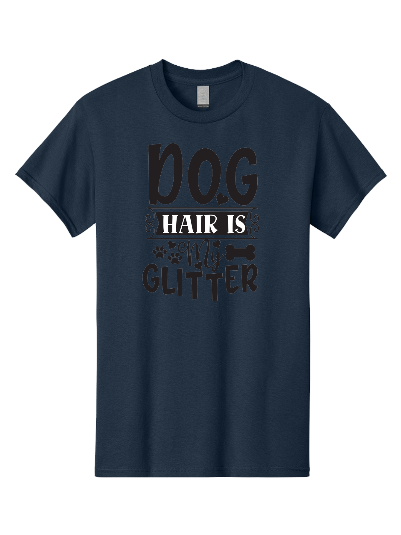 Dog-Hair-Is-My-Glitter Men'S Graphic Tee, 100% Cotton, Comfortable Casual Summer Wear, Machine Washable, Dog Hair, Dog Lovers, Dog Owners, Pet Hair, Pet Owners, Dog Mom, Dog Dad, Funny Dog Quotes, Dog Humor, Dog Quotes Aad383 9