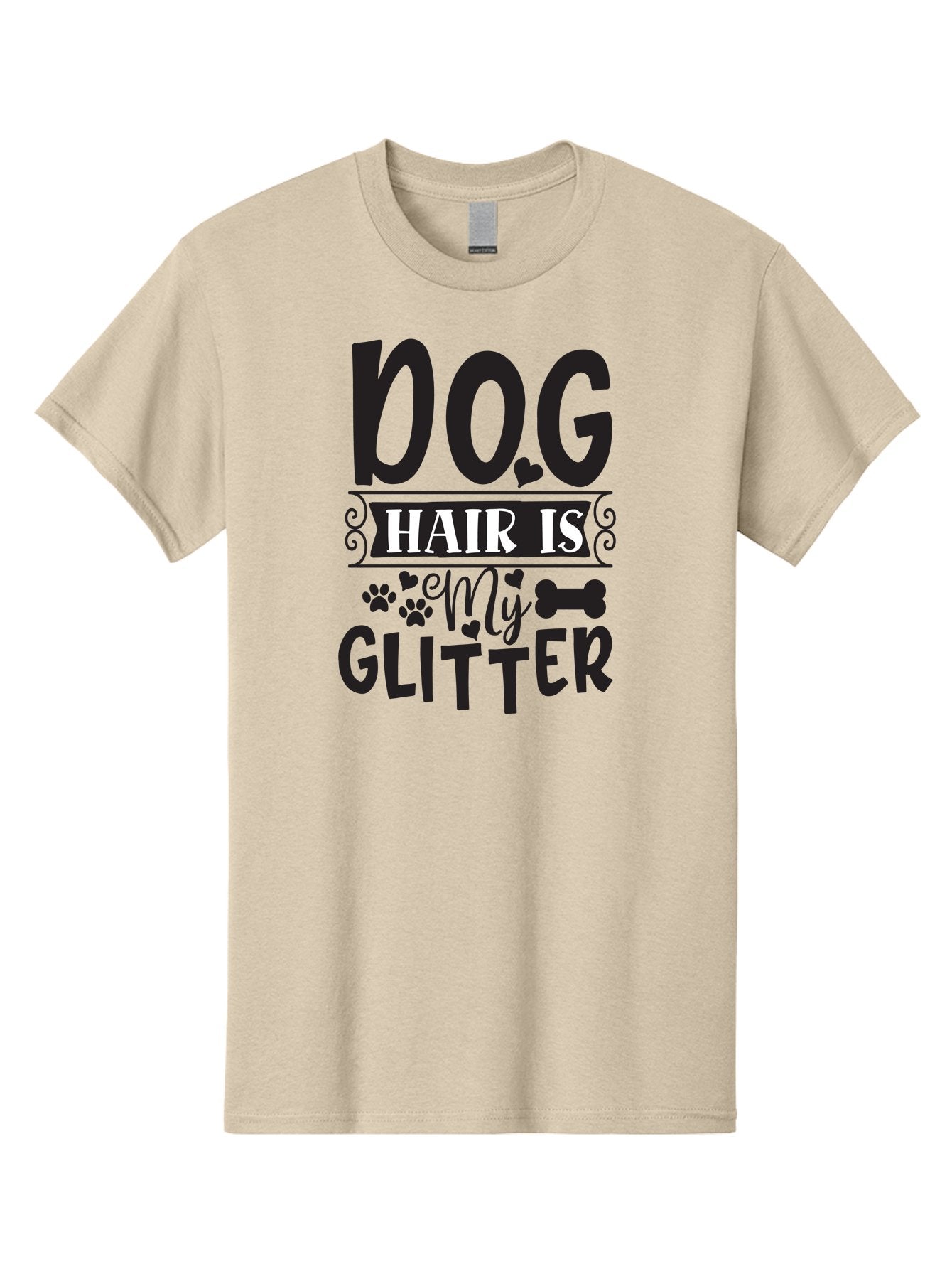 Dog-Hair-Is-My-Glitter Men'S Graphic Tee, 100% Cotton, Comfortable Casual Summer Wear, Machine Washable, Dog Hair, Dog Lovers, Dog Owners, Pet Hair, Pet Owners, Dog Mom, Dog Dad, Funny Dog Quotes, Dog Humor, Dog Quotes Aad383 7