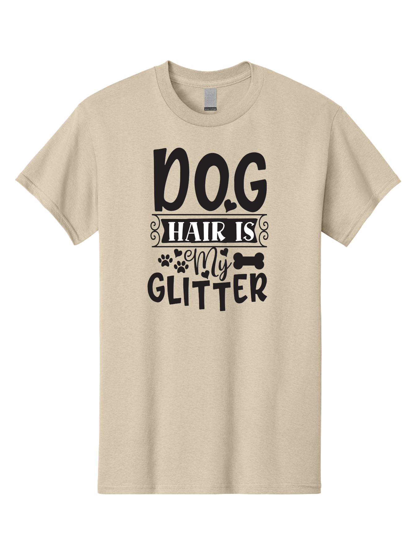 Dog-Hair-Is-My-Glitter Men'S Graphic Tee, 100% Cotton, Comfortable Casual Summer Wear, Machine Washable, Dog Hair, Dog Lovers, Dog Owners, Pet Hair, Pet Owners, Dog Mom, Dog Dad, Funny Dog Quotes, Dog Humor, Dog Quotes Aad383 25