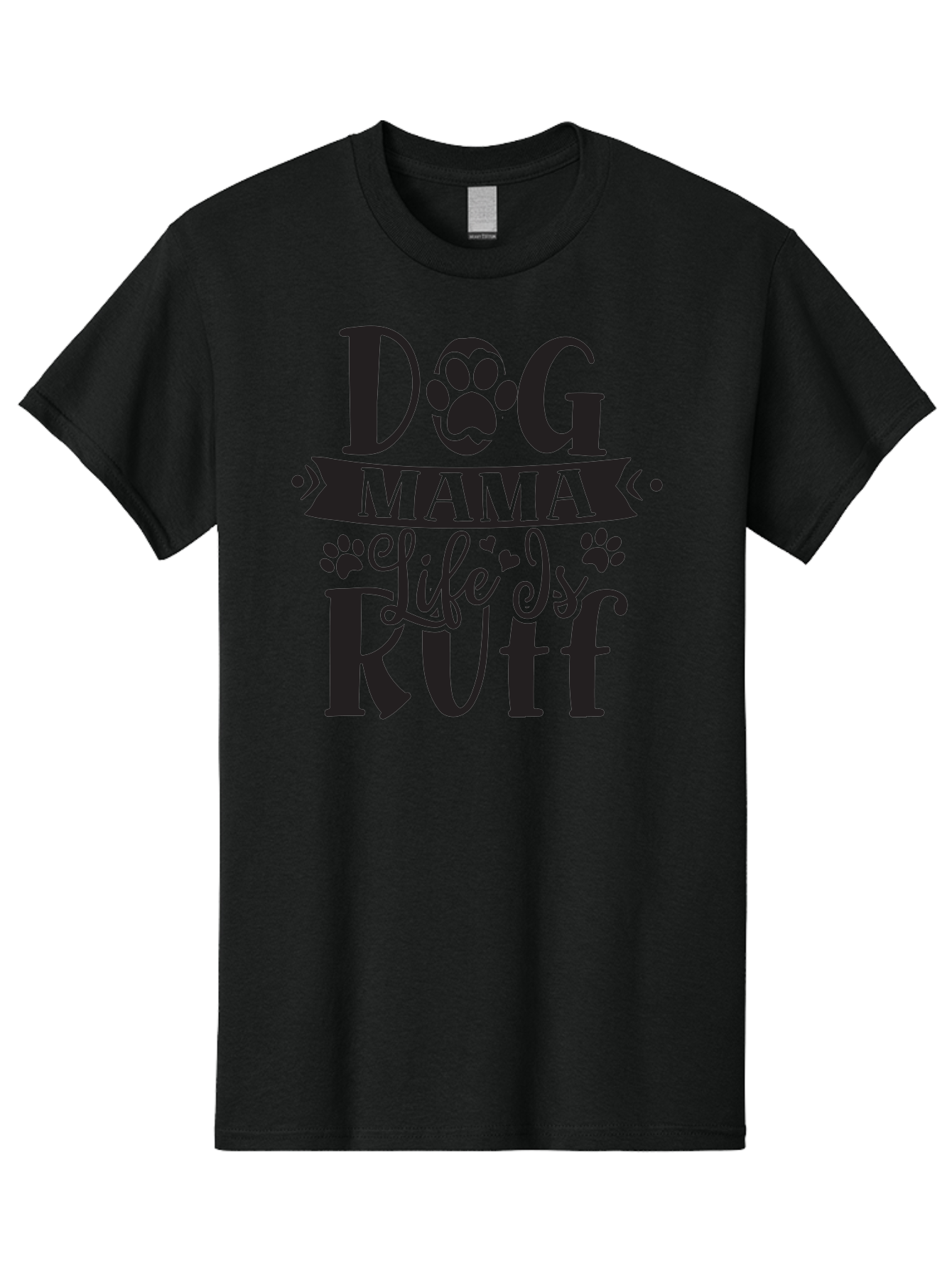 Dog-Mama-Life-Is-Rutf Men'S Graphic Tee, 100% Cotton, Comfortable Casual Summer Wear, Machine Washable, Dog Mama, Dog Mom, Dog Lover, Dog Quote, Dog Life, Dog Phrase, Paw Print, Dog Text, Ruff Life, Dog Mama Life, Dog Love Aad384 15