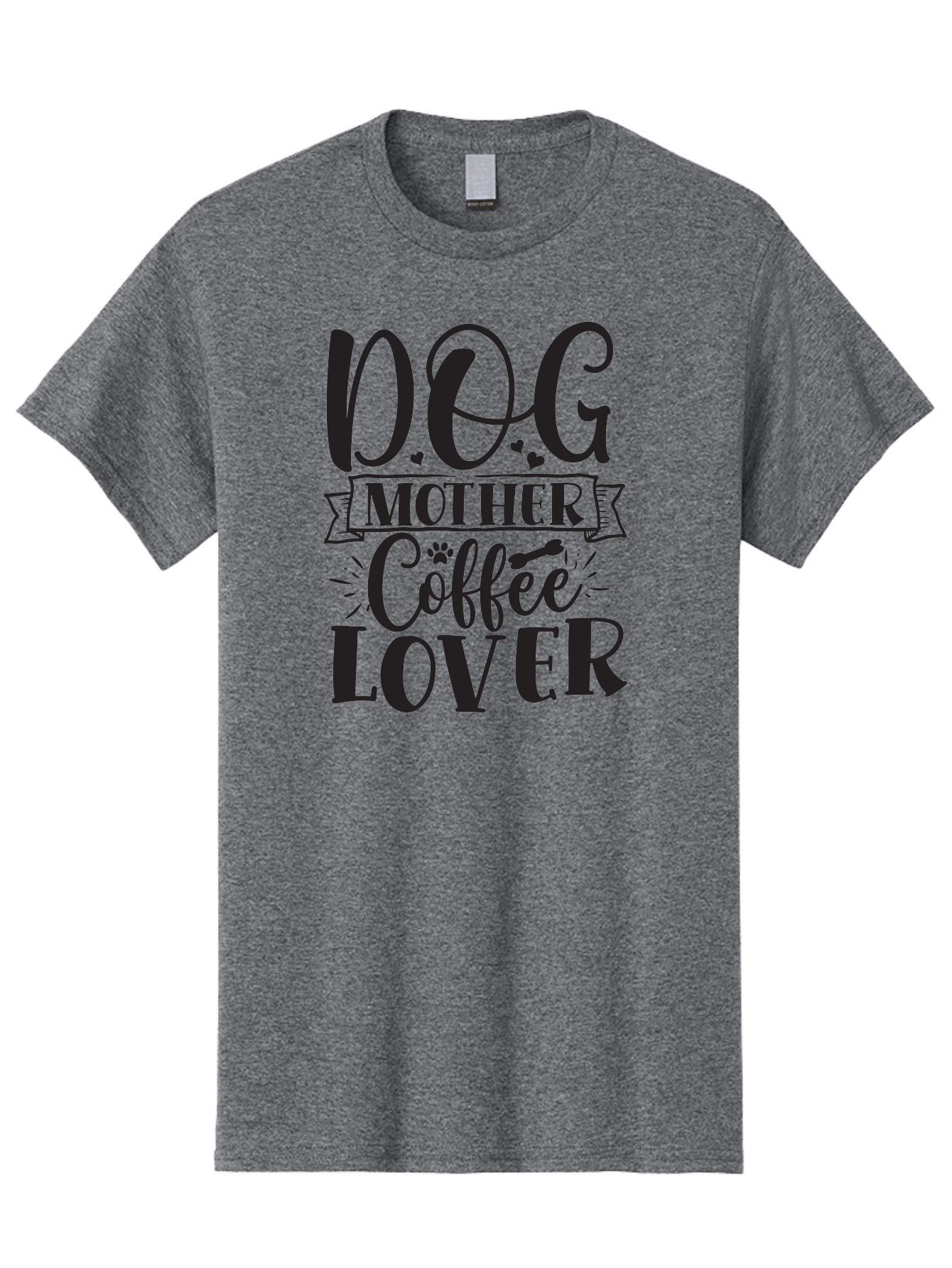 Dog-Mother-Coffee-Lover Men'S Graphic Tee, 100% Cotton, Comfortable Casual Summer Wear, Machine Washable, Dog Mom, Dog Mother, Coffee Lover, Dog Lover, Dog Mom Quote, Coffee Quote, Funny Quote, Dog Quote, Dog Mom Humor, Mom Life Aad387 25