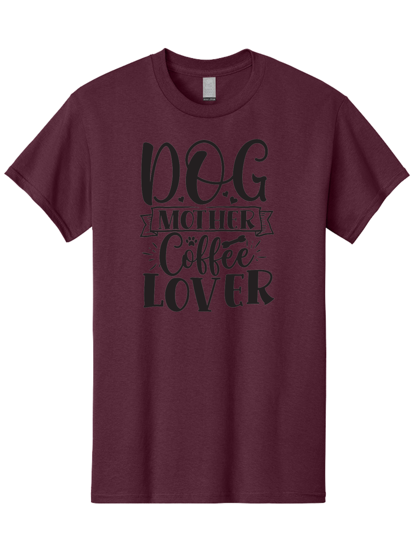 Dog-Mother-Coffee-Lover Men'S Graphic Tee, 100% Cotton, Comfortable Casual Summer Wear, Machine Washable, Dog Mom, Dog Mother, Coffee Lover, Dog Lover, Dog Mom Quote, Coffee Quote, Funny Quote, Dog Quote, Dog Mom Humor, Mom Life Aad387 5