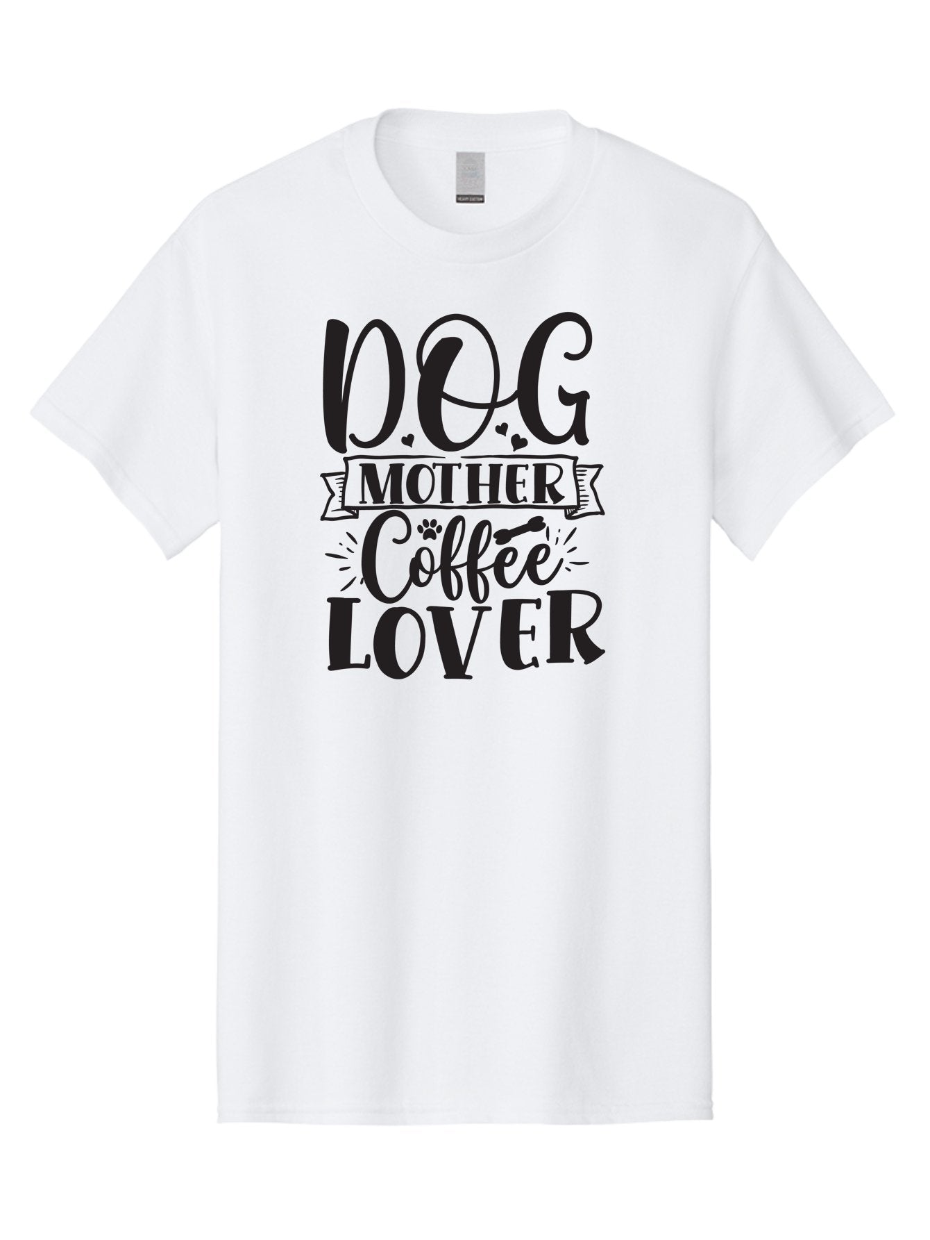 Dog-Mother-Coffee-Lover Men'S Graphic Tee, 100% Cotton, Comfortable Casual Summer Wear, Machine Washable, Dog Mom, Dog Mother, Coffee Lover, Dog Lover, Dog Mom Quote, Coffee Quote, Funny Quote, Dog Quote, Dog Mom Humor, Mom Life Aad387 15