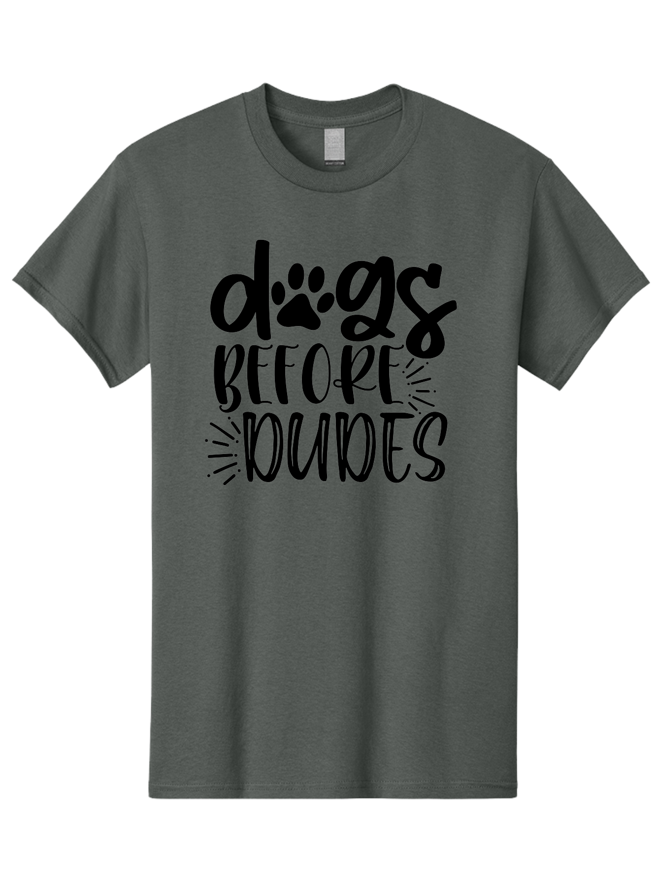 Dogs-Before-Dudes Men'S Graphic Tee, 100% Cotton, Comfortable Casual Summer Wear, Machine Washable, Funny Dog Quote, Dog Lover Gift, Dog Mom, Dog Dad, Paw Print, Humorous Text, Cute Dog Design, Dog Quotes, Funny Designs Aad388 9