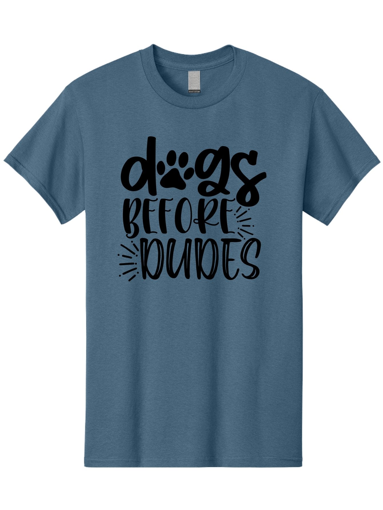 Dogs-Before-Dudes Men'S Graphic Tee, 100% Cotton, Comfortable Casual Summer Wear, Machine Washable, Funny Dog Quote, Dog Lover Gift, Dog Mom, Dog Dad, Paw Print, Humorous Text, Cute Dog Design, Dog Quotes, Funny Designs Aad388 10