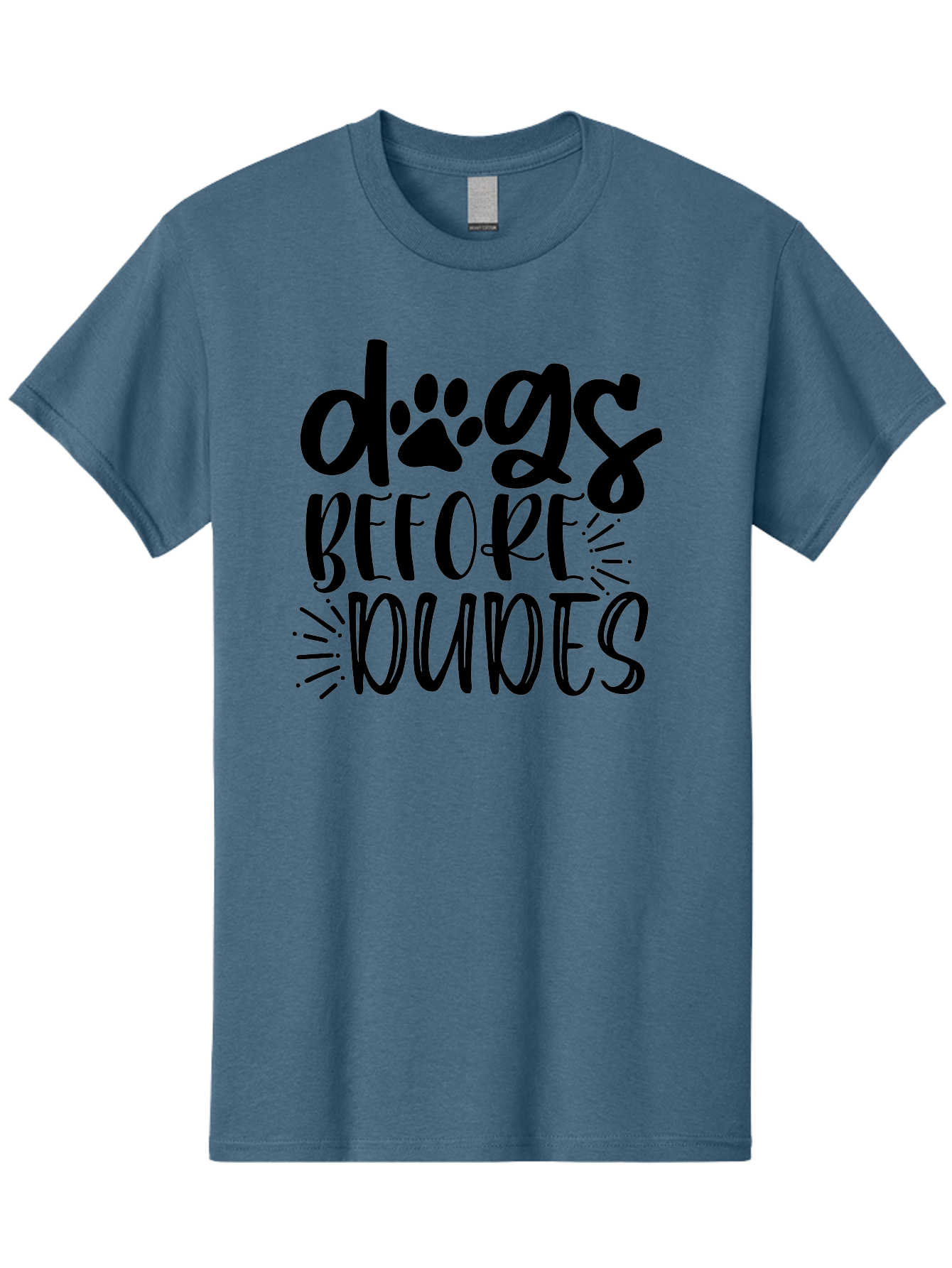 Dogs-Before-Dudes Men'S Graphic Tee, 100% Cotton, Comfortable Casual Summer Wear, Machine Washable, Funny Dog Quote, Dog Lover Gift, Dog Mom, Dog Dad, Paw Print, Humorous Text, Cute Dog Design, Dog Quotes, Funny Designs Aad388 27