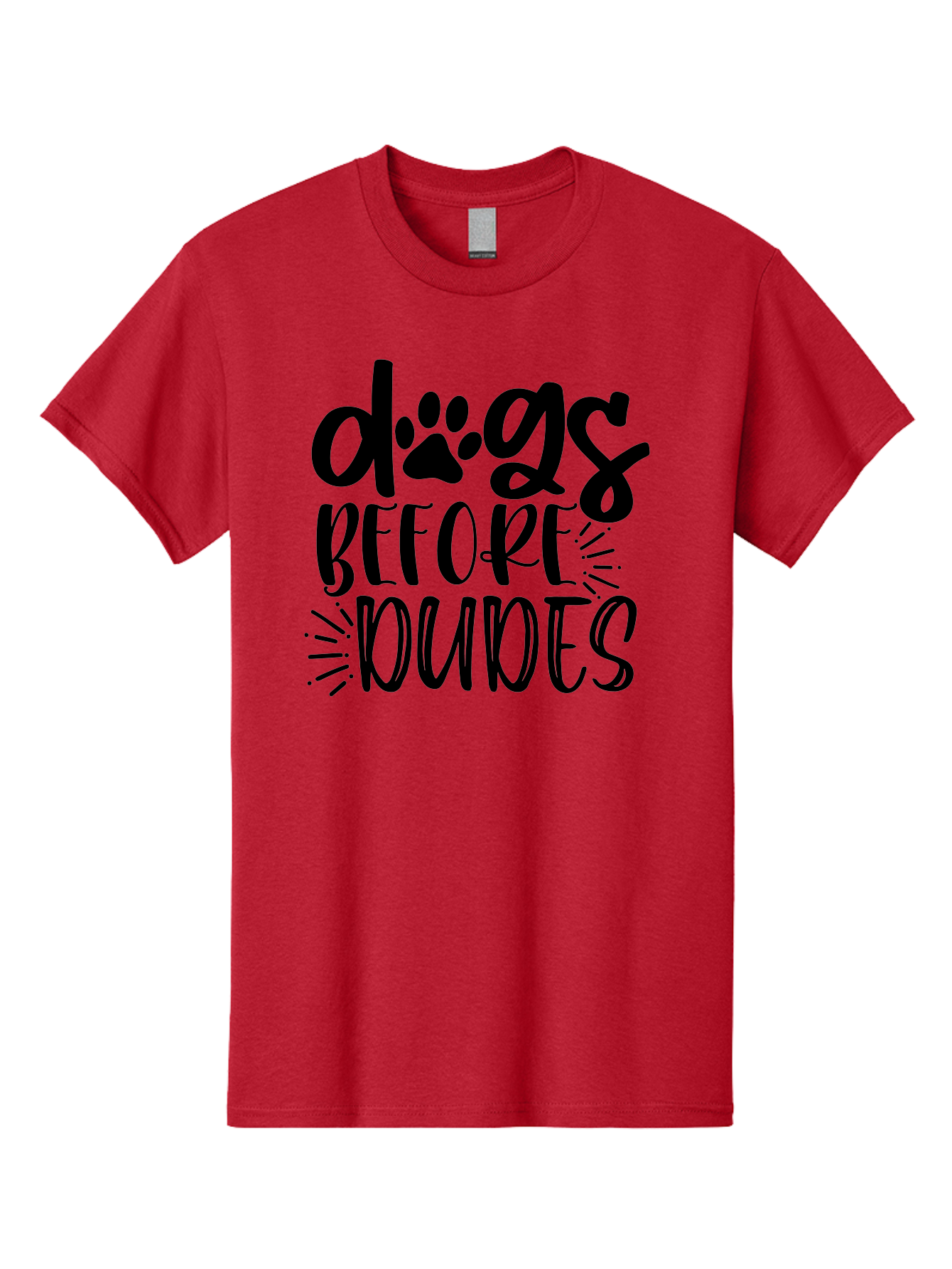 Dogs-Before-Dudes Men'S Graphic Tee, 100% Cotton, Comfortable Casual Summer Wear, Machine Washable, Funny Dog Quote, Dog Lover Gift, Dog Mom, Dog Dad, Paw Print, Humorous Text, Cute Dog Design, Dog Quotes, Funny Designs Aad388 21