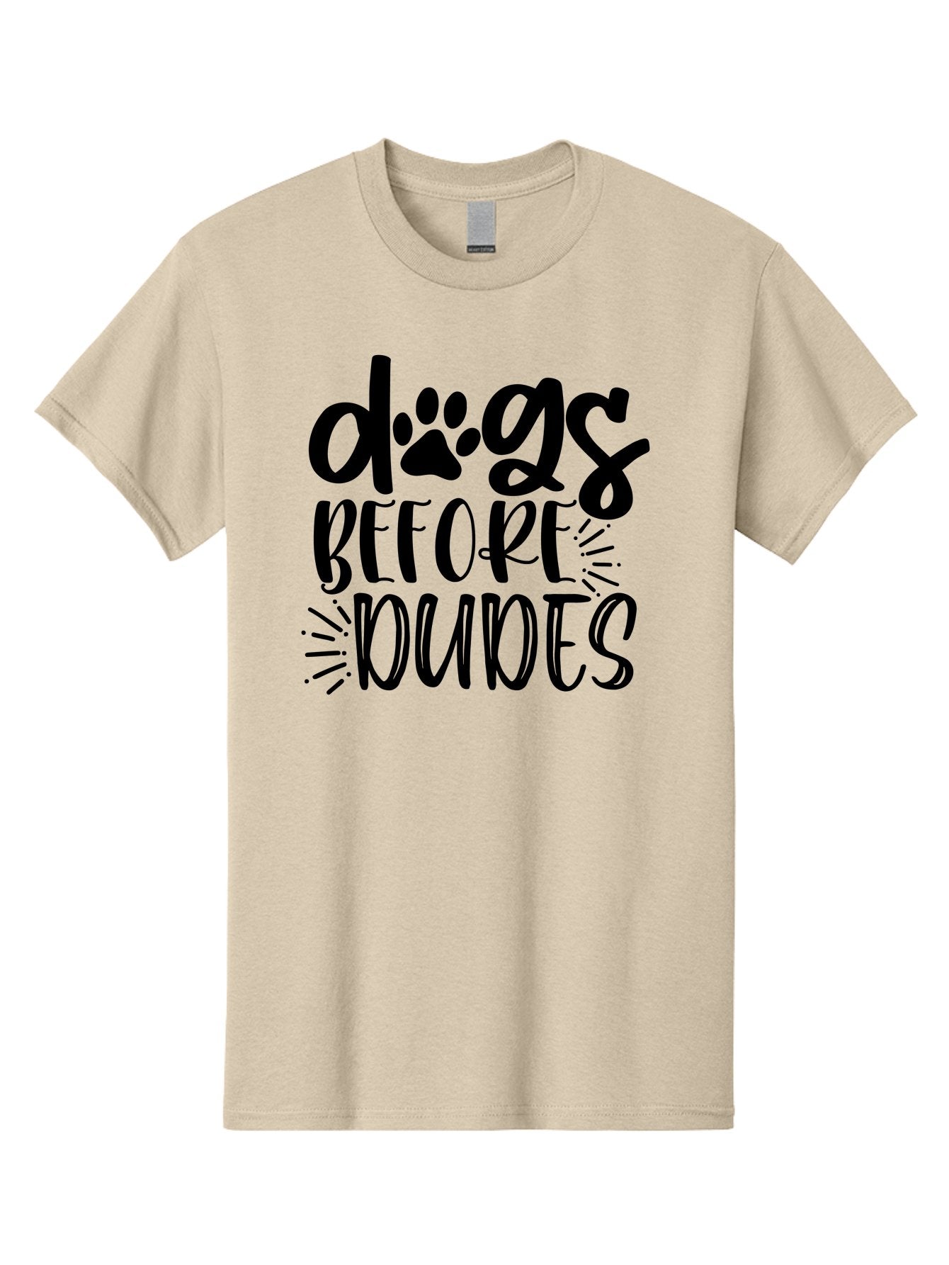 Dogs-Before-Dudes Men'S Graphic Tee, 100% Cotton, Comfortable Casual Summer Wear, Machine Washable, Funny Dog Quote, Dog Lover Gift, Dog Mom, Dog Dad, Paw Print, Humorous Text, Cute Dog Design, Dog Quotes, Funny Designs Aad388 13