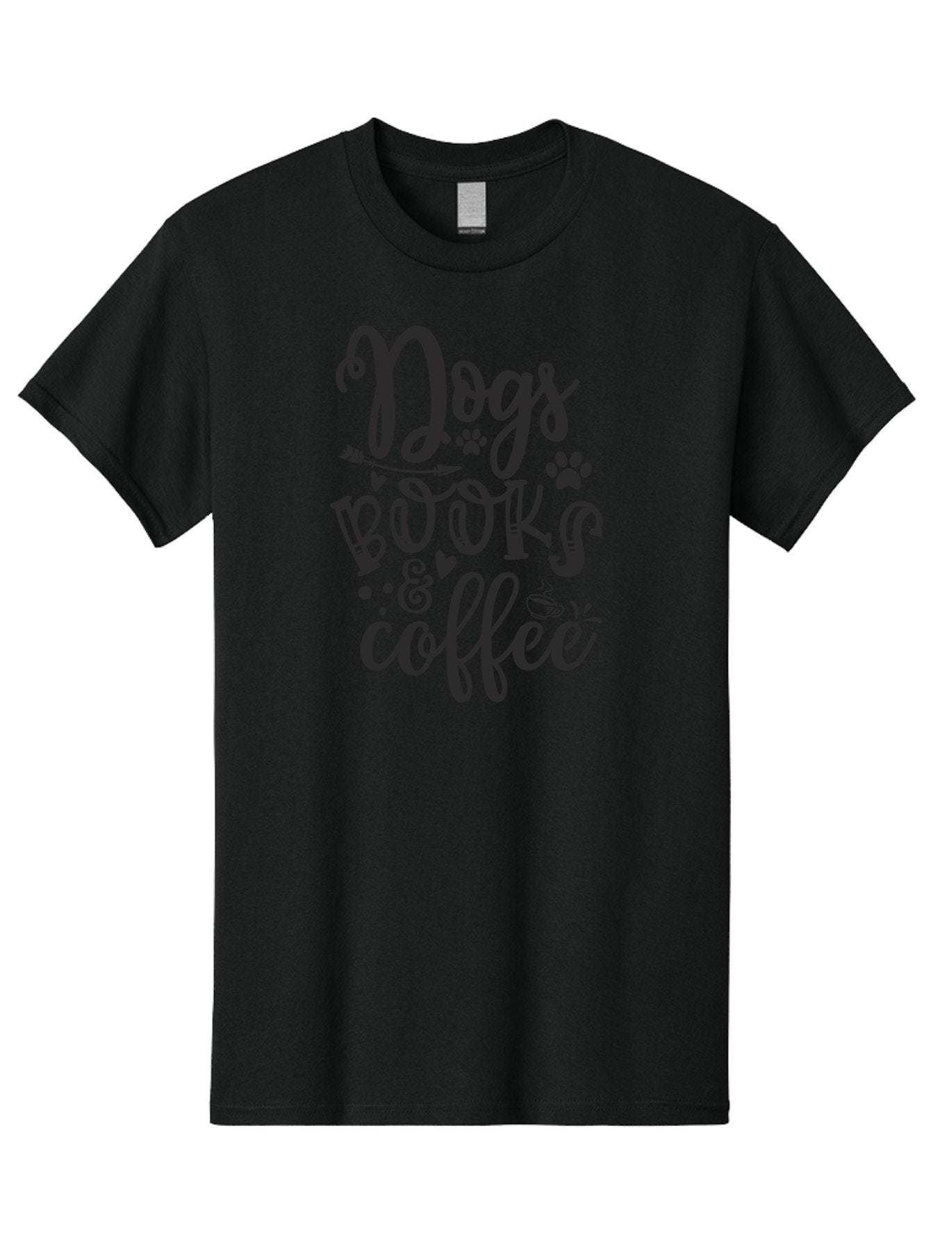 Dogs-Books-Coffee Men'S Graphic Tee, 100% Cotton, Comfortable Casual Summer Wear, Machine Washable, Book Lovers, Dog Owners, Coffee Enthusiasts, Casual Lifestyle, Relaxed Atmosphere, Reading Culture, Dog Friendly, Coffee Break Aad389 8