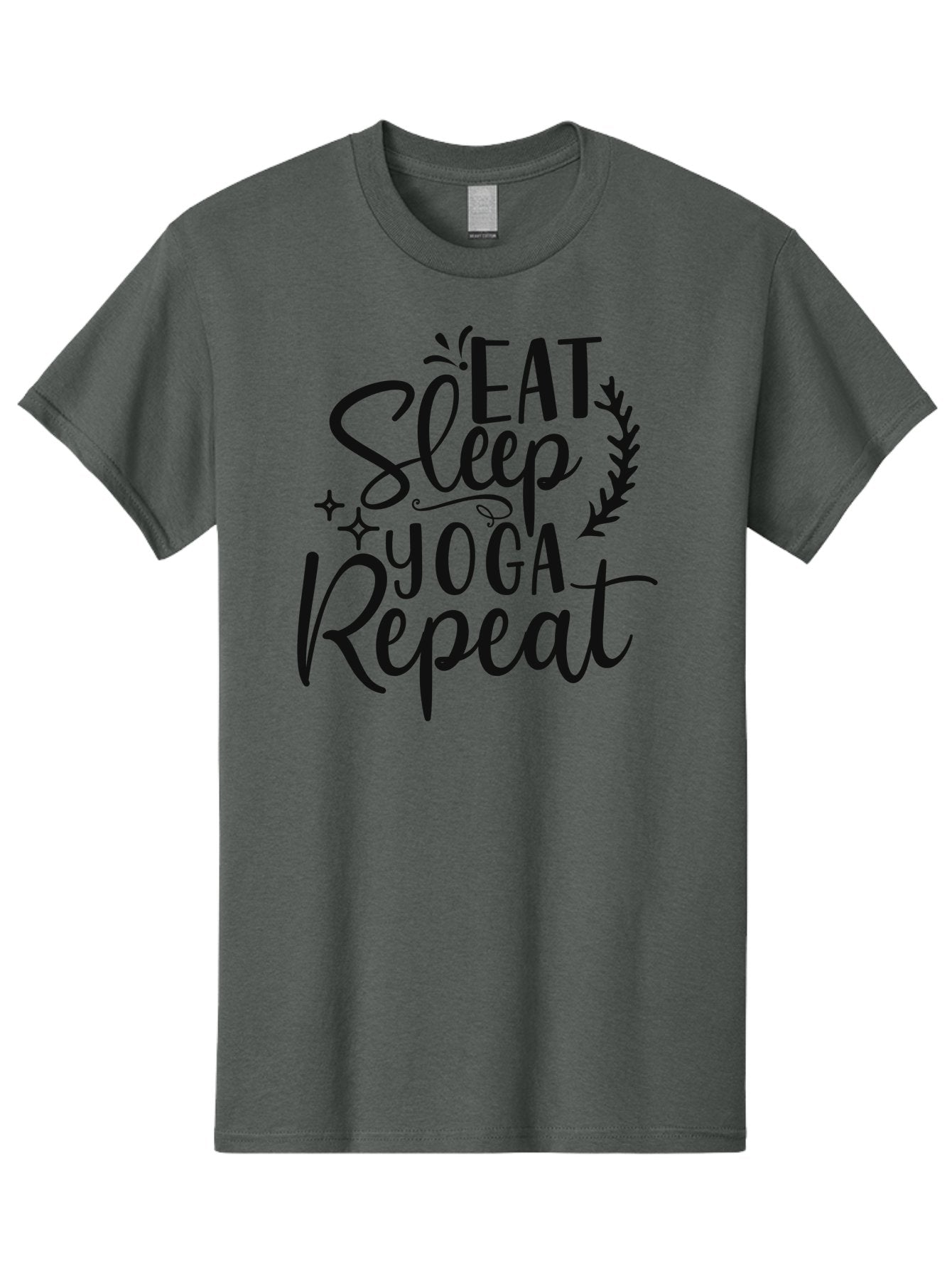 Eat-Sleep-Yoga-Repeat Men'S Graphic Tee, 100% Cotton, Comfortable Casual Summer Wear, Machine Washable, Yoga, Eat Sleep Yoga Repeat, Yoga Repetition, Yoga Practice, Mindfulness, Wellness, Healthy Living, Fitness Aad392 6