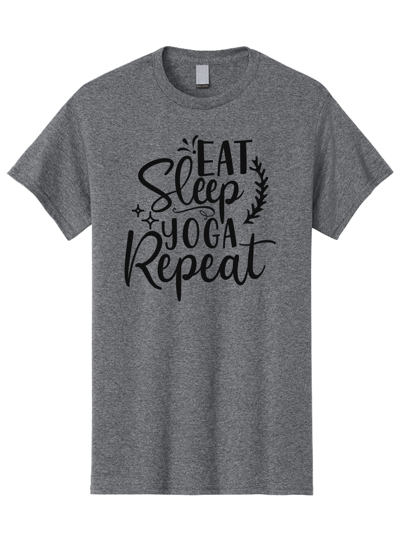 Eat-Sleep-Yoga-Repeat Men'S Graphic Tee, 100% Cotton, Comfortable Casual Summer Wear, Machine Washable, Yoga, Eat Sleep Yoga Repeat, Yoga Repetition, Yoga Practice, Mindfulness, Wellness, Healthy Living, Fitness Aad392 8