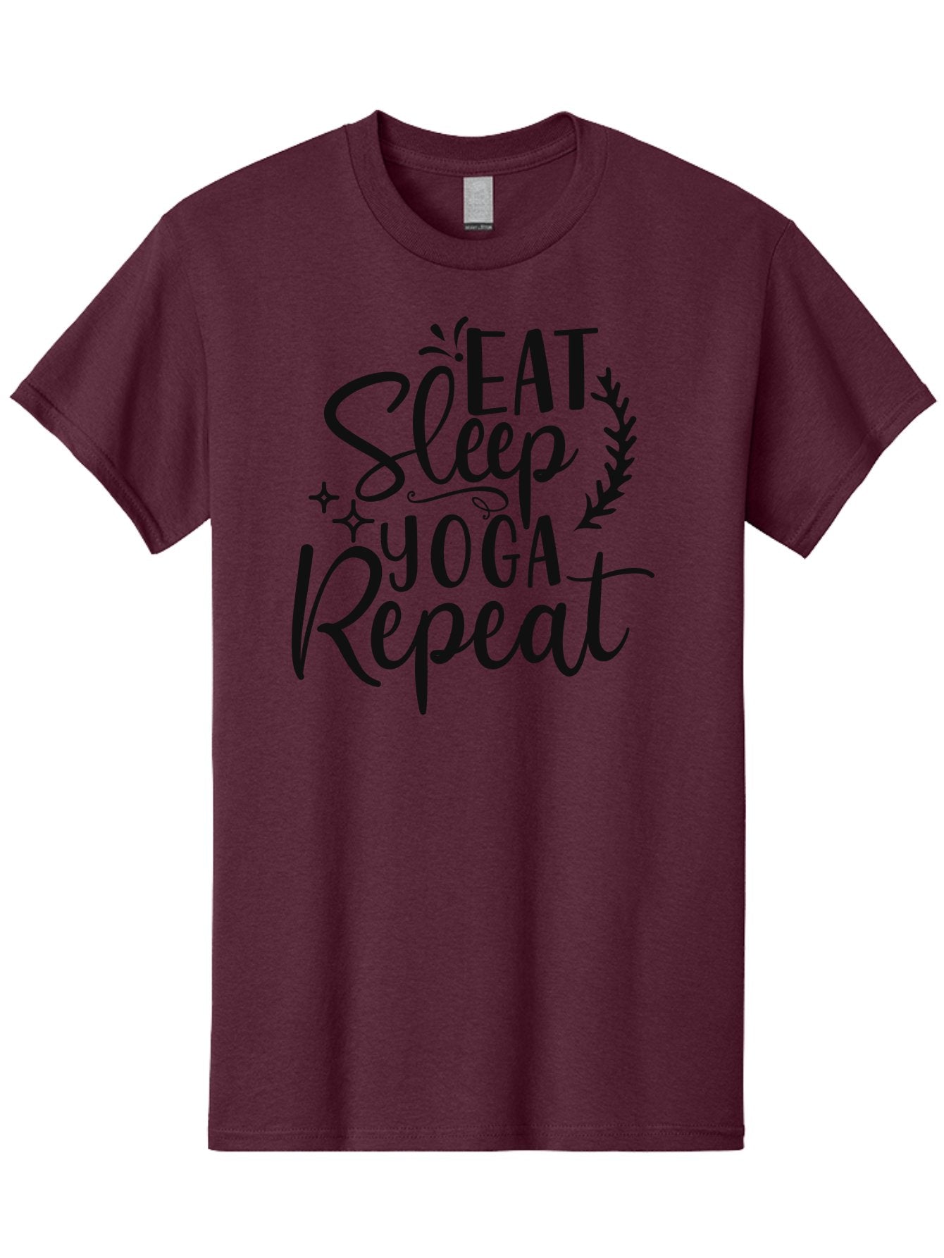 Eat-Sleep-Yoga-Repeat Men'S Graphic Tee, 100% Cotton, Comfortable Casual Summer Wear, Machine Washable, Yoga, Eat Sleep Yoga Repeat, Yoga Repetition, Yoga Practice, Mindfulness, Wellness, Healthy Living, Fitness Aad392 5