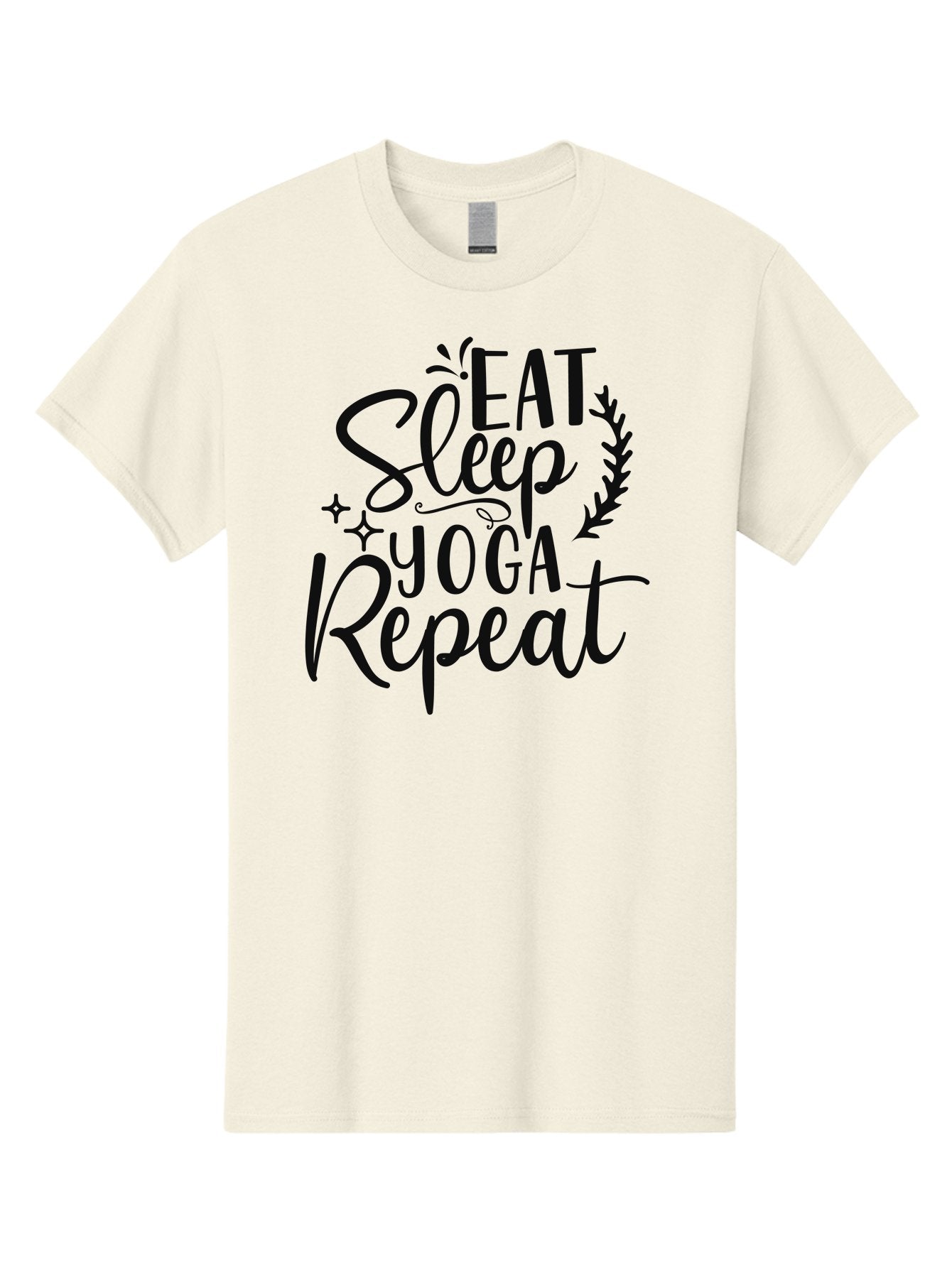 Eat-Sleep-Yoga-Repeat Men'S Graphic Tee, 100% Cotton, Comfortable Casual Summer Wear, Machine Washable, Yoga, Eat Sleep Yoga Repeat, Yoga Repetition, Yoga Practice, Mindfulness, Wellness, Healthy Living, Fitness Aad392 4