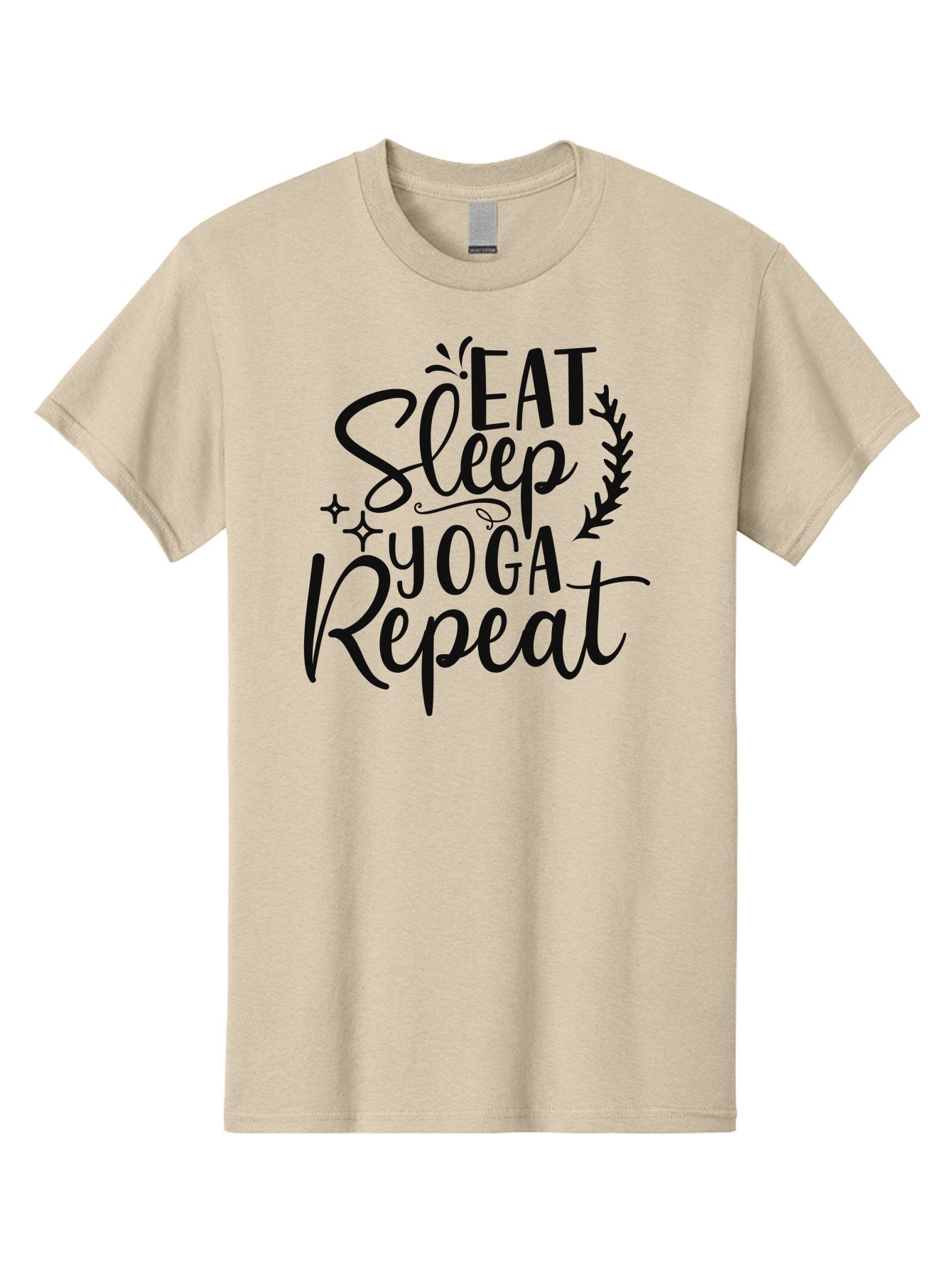 Eat-Sleep-Yoga-Repeat Men'S Graphic Tee, 100% Cotton, Comfortable Casual Summer Wear, Machine Washable, Yoga, Eat Sleep Yoga Repeat, Yoga Repetition, Yoga Practice, Mindfulness, Wellness, Healthy Living, Fitness Aad392 11