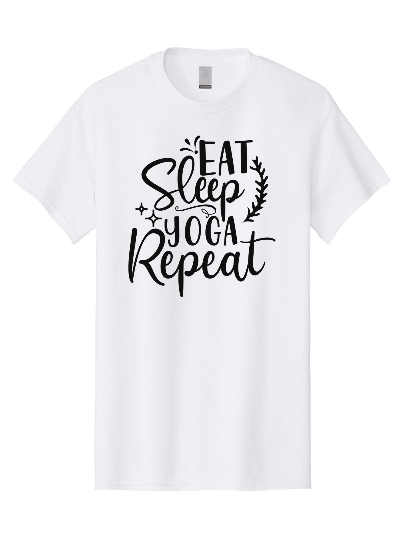 Eat-Sleep-Yoga-Repeat Men'S Graphic Tee, 100% Cotton, Comfortable Casual Summer Wear, Machine Washable, Yoga, Eat Sleep Yoga Repeat, Yoga Repetition, Yoga Practice, Mindfulness, Wellness, Healthy Living, Fitness Aad392 15