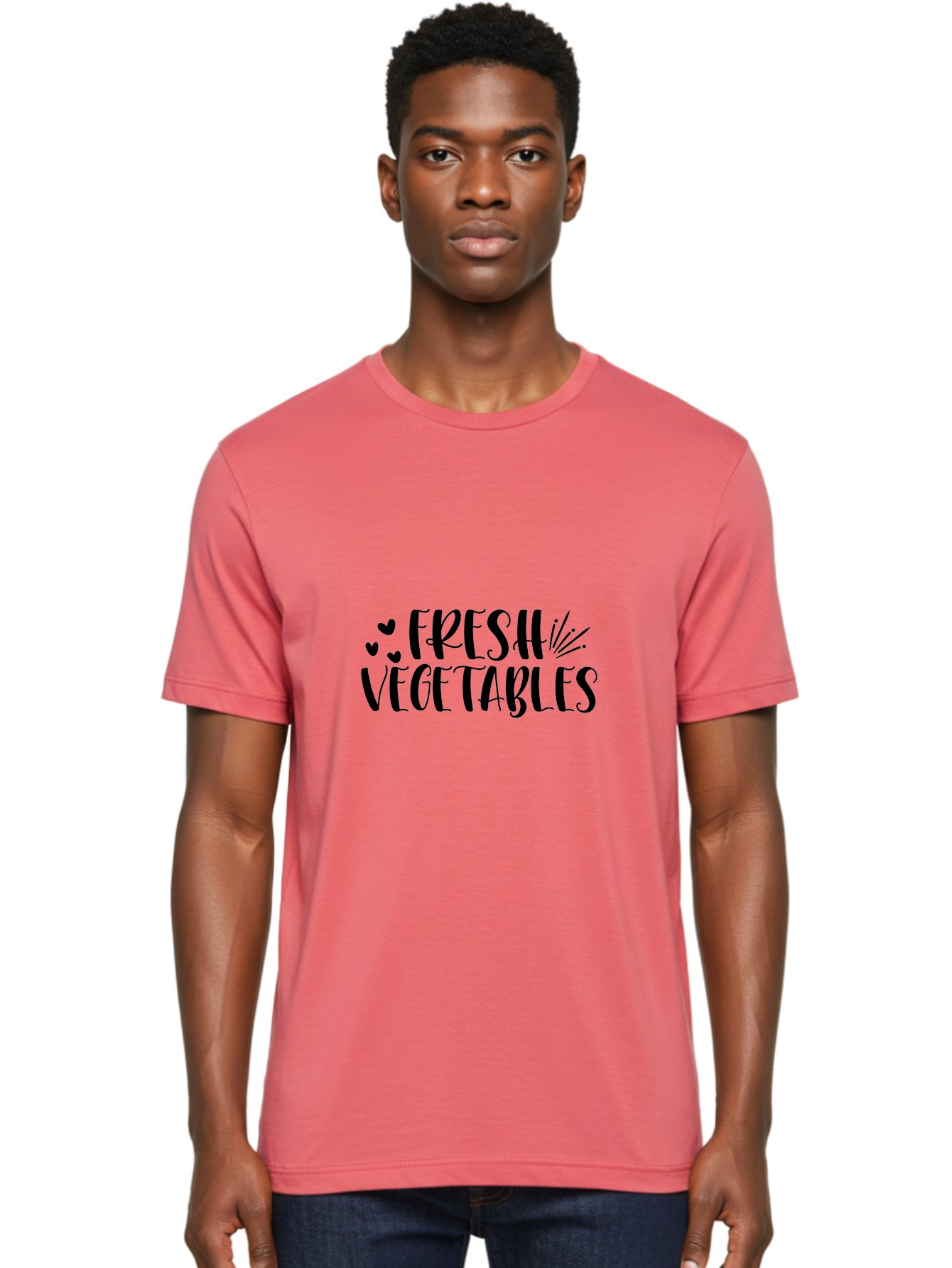 Fresh-Vegetables Men'S Graphic Tee, 100% Cotton, Comfortable Casual Summer Wear, Machine Washable, Fresh Vegetables, Healthy Eating, Organic Produce, Wholesome Food, Vegetable Lovers, Farm To Table, Nutritious Diet, Culinary Delights Aad400 6