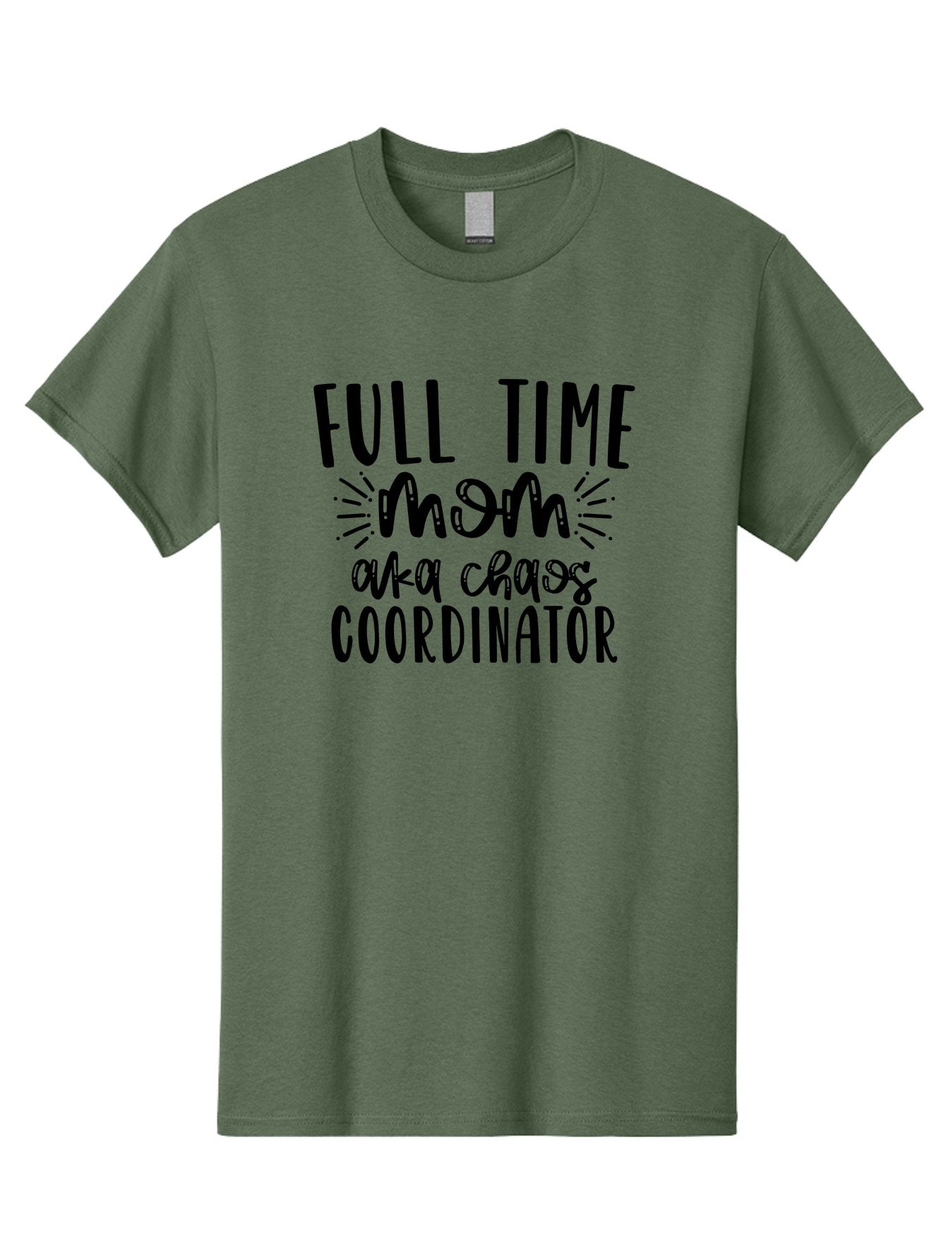 Full-Time-Mom-Aka-Chaos-Coordinator Men'S Graphic Tee, 100% Cotton, Comfortable Casual Summer Wear, Machine Washable, Funny Mom Quote, Motherhood Humor, Parenting Joke, Full-Time Mom, Chaos Coordinator, Mom Life, Parenting Memes, Funny Sayings Aad401 14