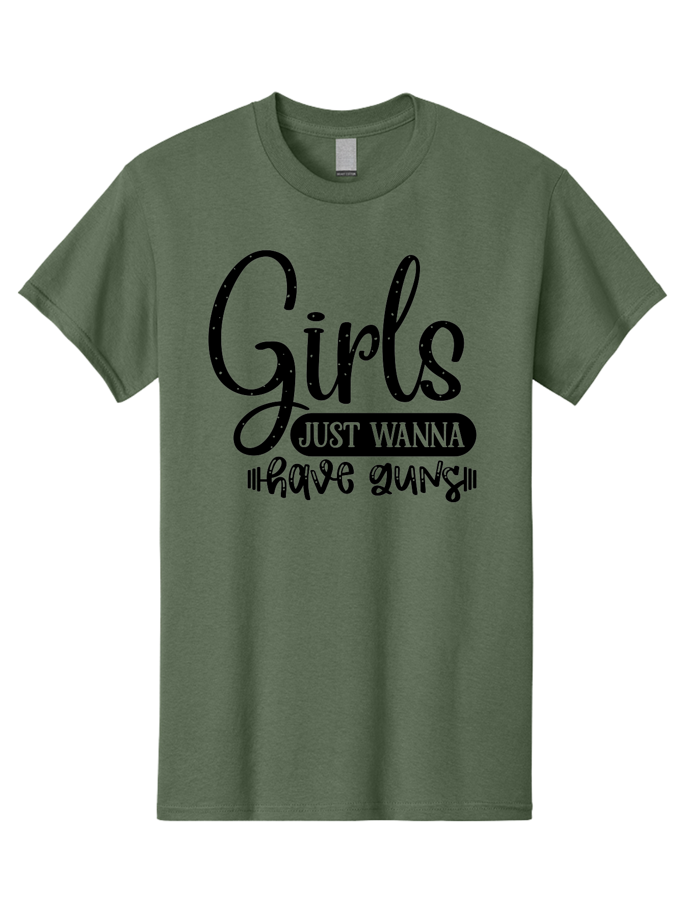 Girls-Just-Wanna-Have-Guns Men'S Graphic Tee, 100% Cotton, Comfortable Casual Summer Wear, Machine Washable, Funny Quote, Sassy Saying, Girls Just Wanna Have Guns, Gun Culture, Female Empowerment, Humorous Phrase, Quirky Design, Women'S Rights Aad404 15