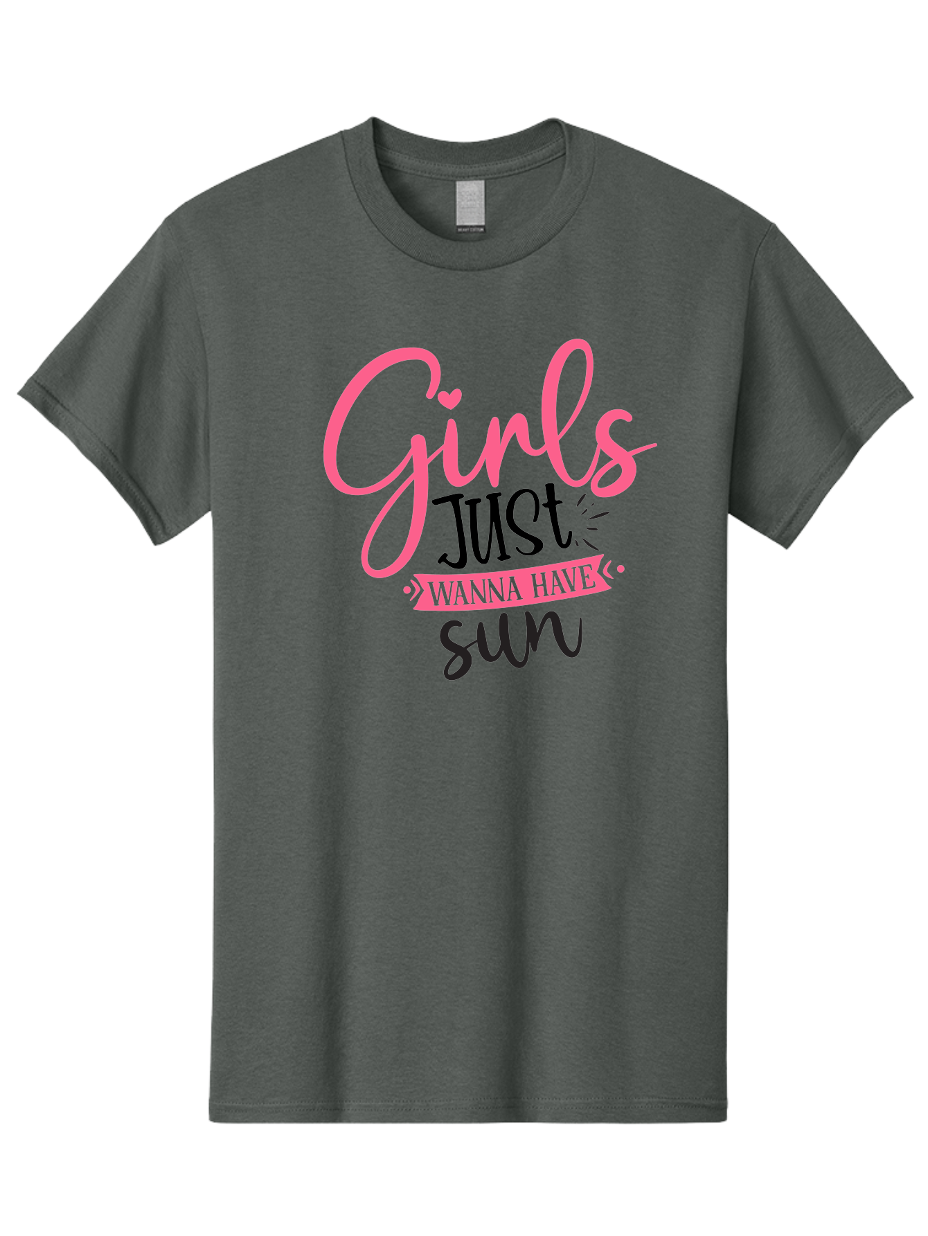 Girls-Just-Wanna-Have-Sun Men'S Graphic Tee, 100% Cotton, Comfortable Casual Summer Wear, Machine Washable, Summer Vibes, Sun Loving Girls, Girls Just Wanna Have Sun, Hand Lettering, Typography Art, Inspirational Quotes, Funny Sayings Aad405 23