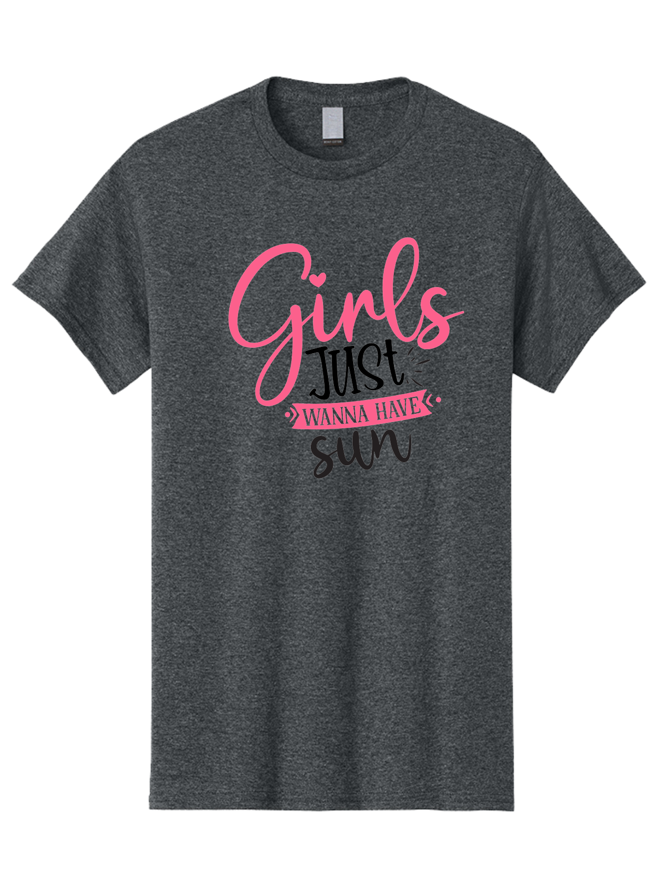 Girls-Just-Wanna-Have-Sun Men'S Graphic Tee, 100% Cotton, Comfortable Casual Summer Wear, Machine Washable, Summer Vibes, Sun Loving Girls, Girls Just Wanna Have Sun, Hand Lettering, Typography Art, Inspirational Quotes, Funny Sayings Aad405 7