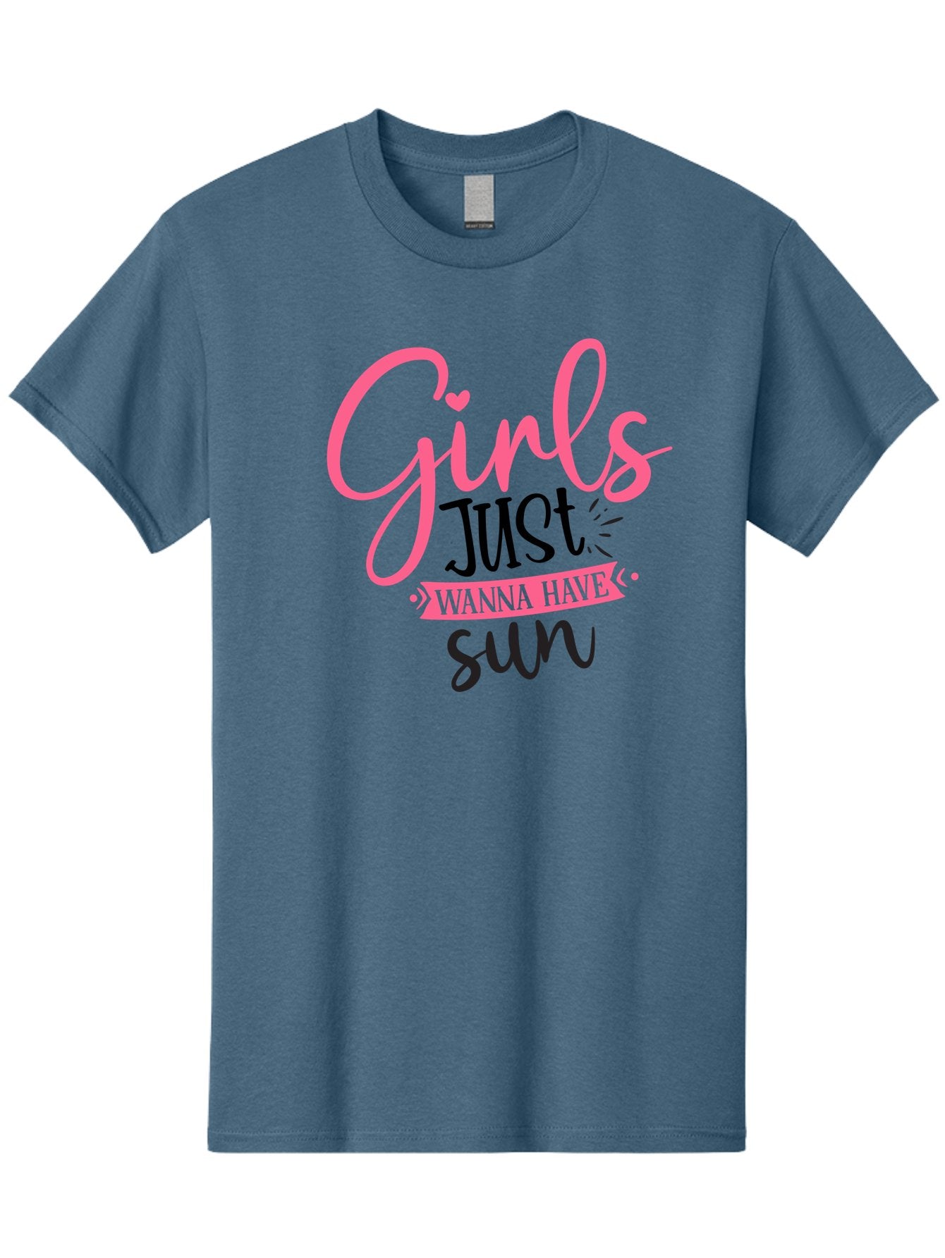 Girls-Just-Wanna-Have-Sun Men'S Graphic Tee, 100% Cotton, Comfortable Casual Summer Wear, Machine Washable, Summer Vibes, Sun Loving Girls, Girls Just Wanna Have Sun, Hand Lettering, Typography Art, Inspirational Quotes, Funny Sayings Aad405 7