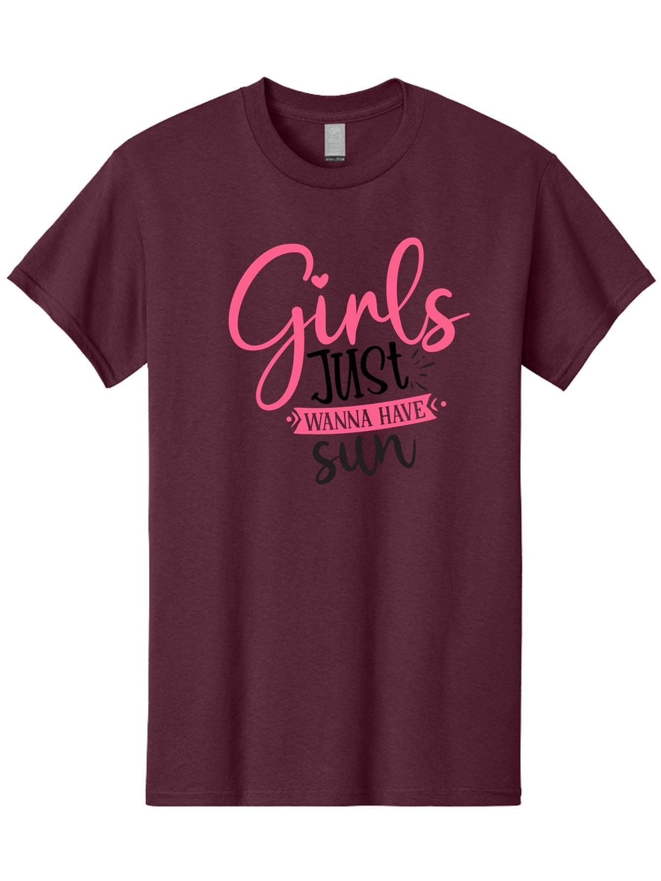 Girls-Just-Wanna-Have-Sun Men'S Graphic Tee, 100% Cotton, Comfortable Casual Summer Wear, Machine Washable, Summer Vibes, Sun Loving Girls, Girls Just Wanna Have Sun, Hand Lettering, Typography Art, Inspirational Quotes, Funny Sayings Aad405 13