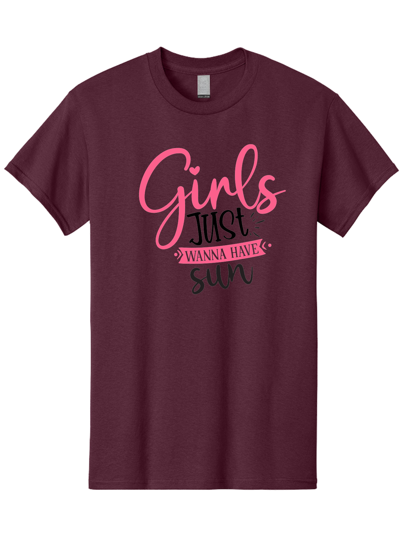 Girls-Just-Wanna-Have-Sun Men'S Graphic Tee, 100% Cotton, Comfortable Casual Summer Wear, Machine Washable, Summer Vibes, Sun Loving Girls, Girls Just Wanna Have Sun, Hand Lettering, Typography Art, Inspirational Quotes, Funny Sayings Aad405 29