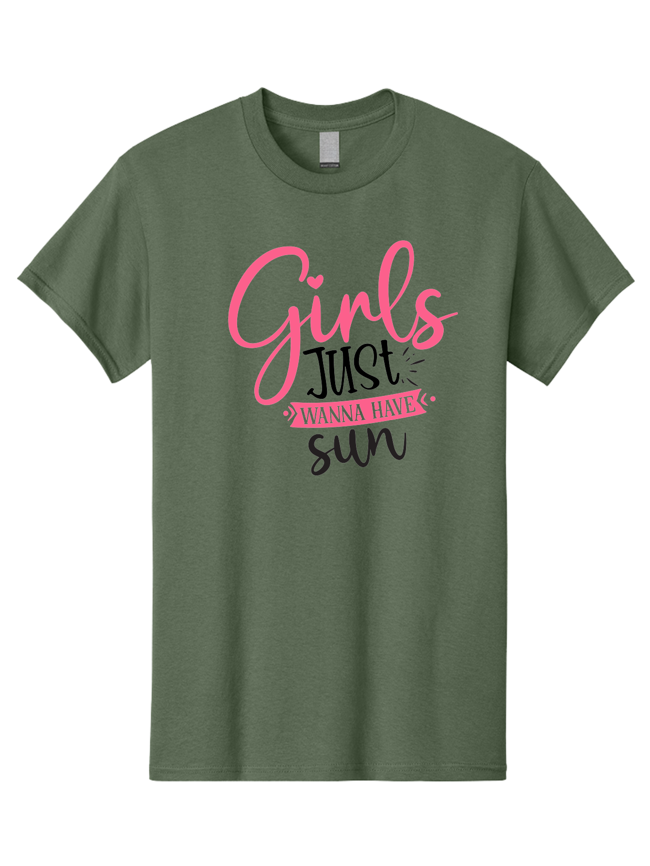 Girls-Just-Wanna-Have-Sun Men'S Graphic Tee, 100% Cotton, Comfortable Casual Summer Wear, Machine Washable, Summer Vibes, Sun Loving Girls, Girls Just Wanna Have Sun, Hand Lettering, Typography Art, Inspirational Quotes, Funny Sayings Aad405 19