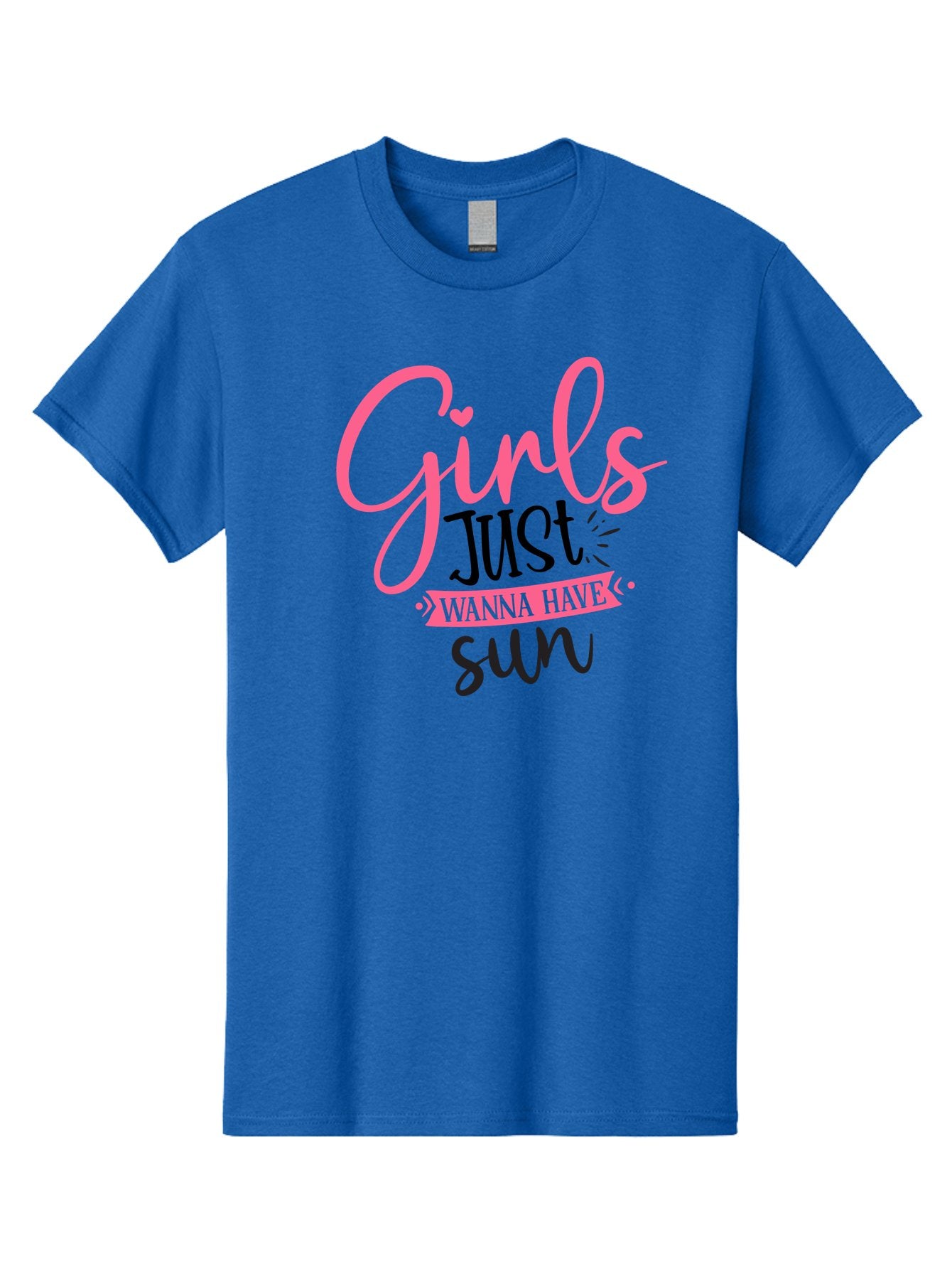 Girls-Just-Wanna-Have-Sun Men'S Graphic Tee, 100% Cotton, Comfortable Casual Summer Wear, Machine Washable, Summer Vibes, Sun Loving Girls, Girls Just Wanna Have Sun, Hand Lettering, Typography Art, Inspirational Quotes, Funny Sayings Aad405 3