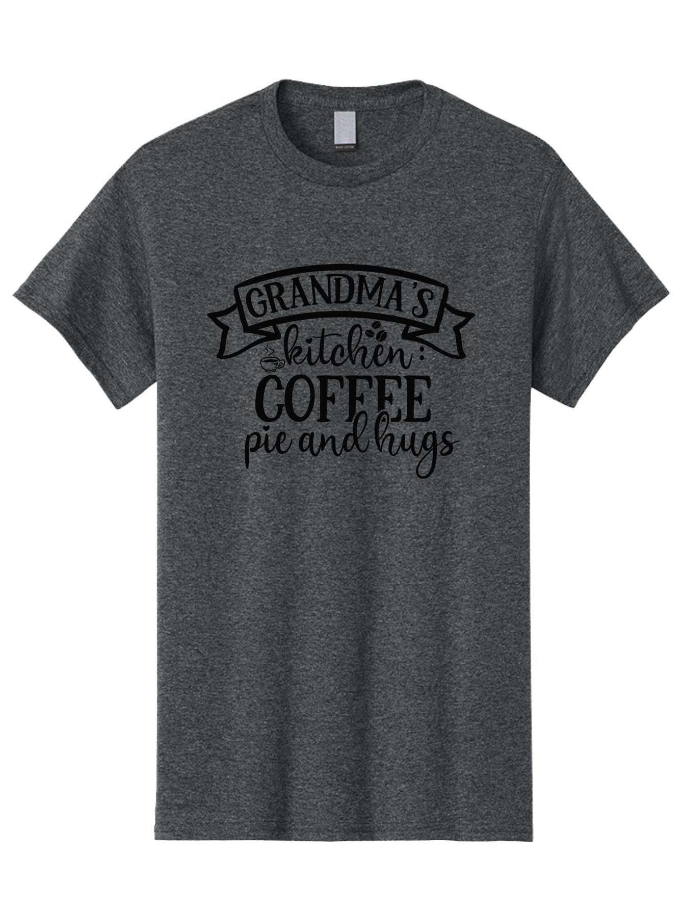 Grandma-S-Kitchen Men'S Graphic Tee, 100% Cotton, Comfortable Casual Summer Wear, Machine Washable, Grandma'S Kitchen, Coffee, Pie, Hugs, Grandmotherly Love, Warm Hospitality, Cozy Atmosphere, Family Traditions, Homemade Treats Aad406 10