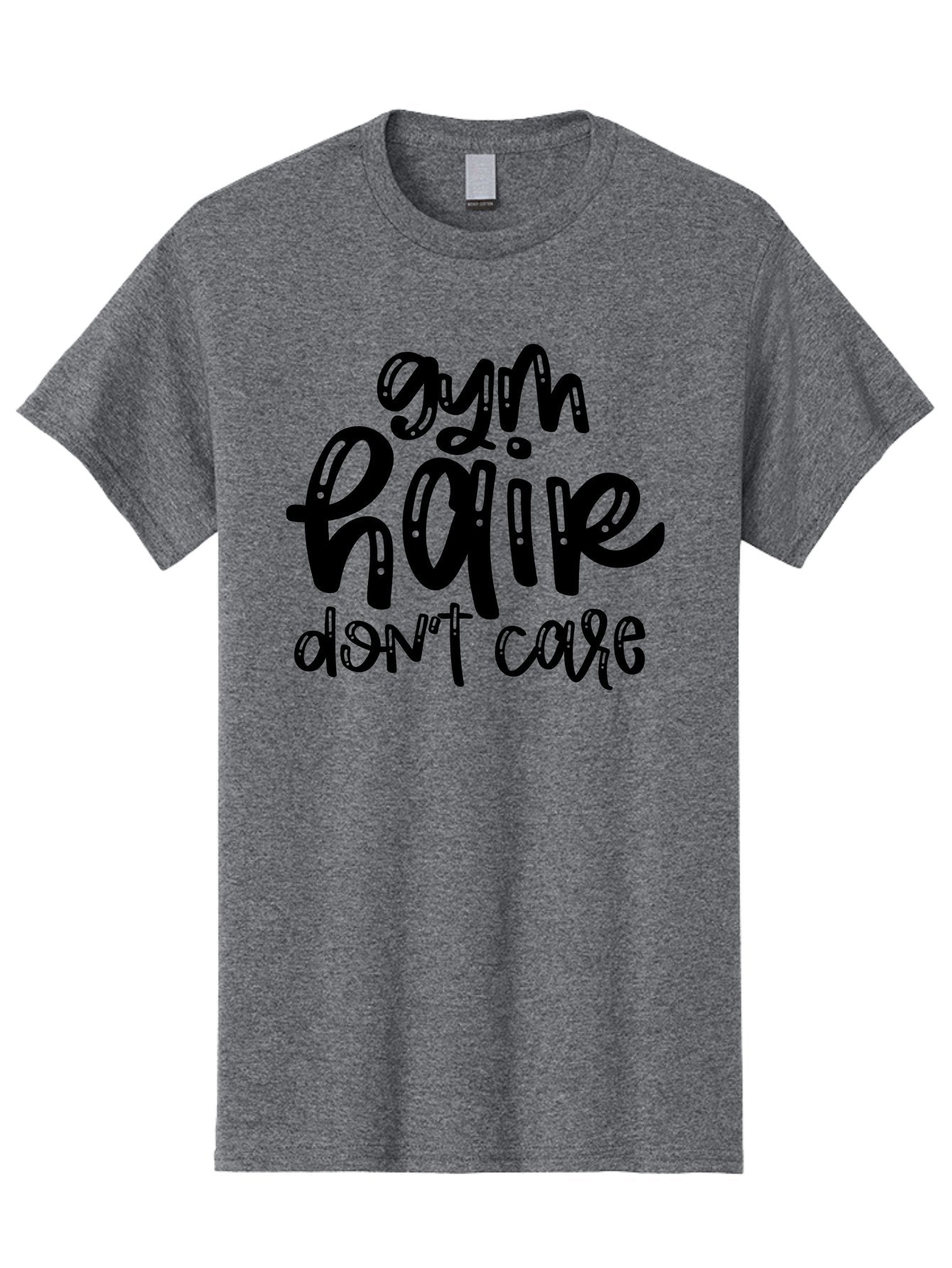 Gym-Hair-Don-T-Care Men'S Graphic Tee, 100% Cotton, Comfortable Casual Summer Wear, Machine Washable, Gym Hair Don’T Care, Fitness Motivation, Workout Inspiration, Funny Quotes, Fitness Humor, Motivational Quotes, Gym Culture Aad409 15