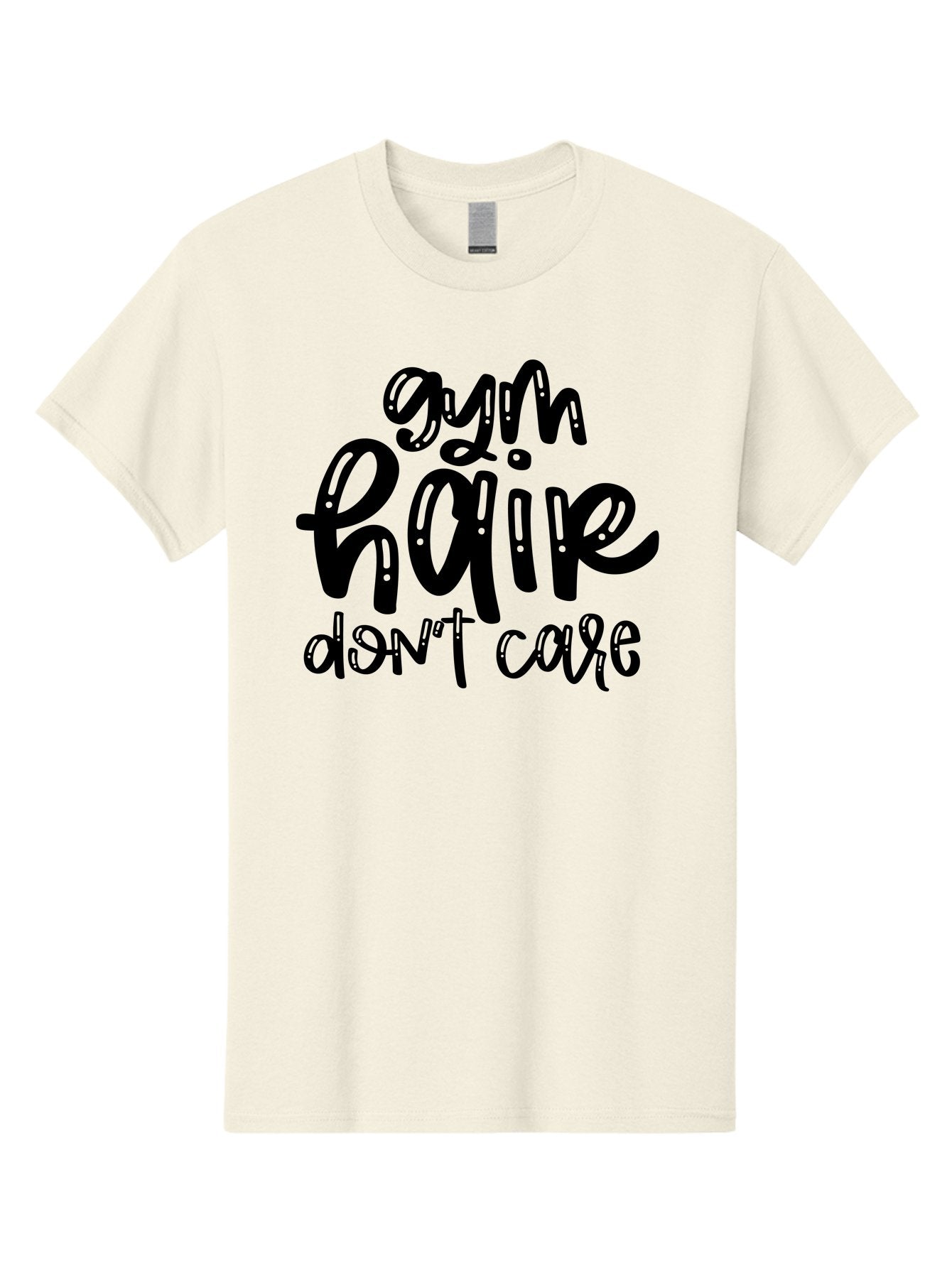 Gym-Hair-Don-T-Care Men'S Graphic Tee, 100% Cotton, Comfortable Casual Summer Wear, Machine Washable, Gym Hair Don’T Care, Fitness Motivation, Workout Inspiration, Funny Quotes, Fitness Humor, Motivational Quotes, Gym Culture Aad409 11
