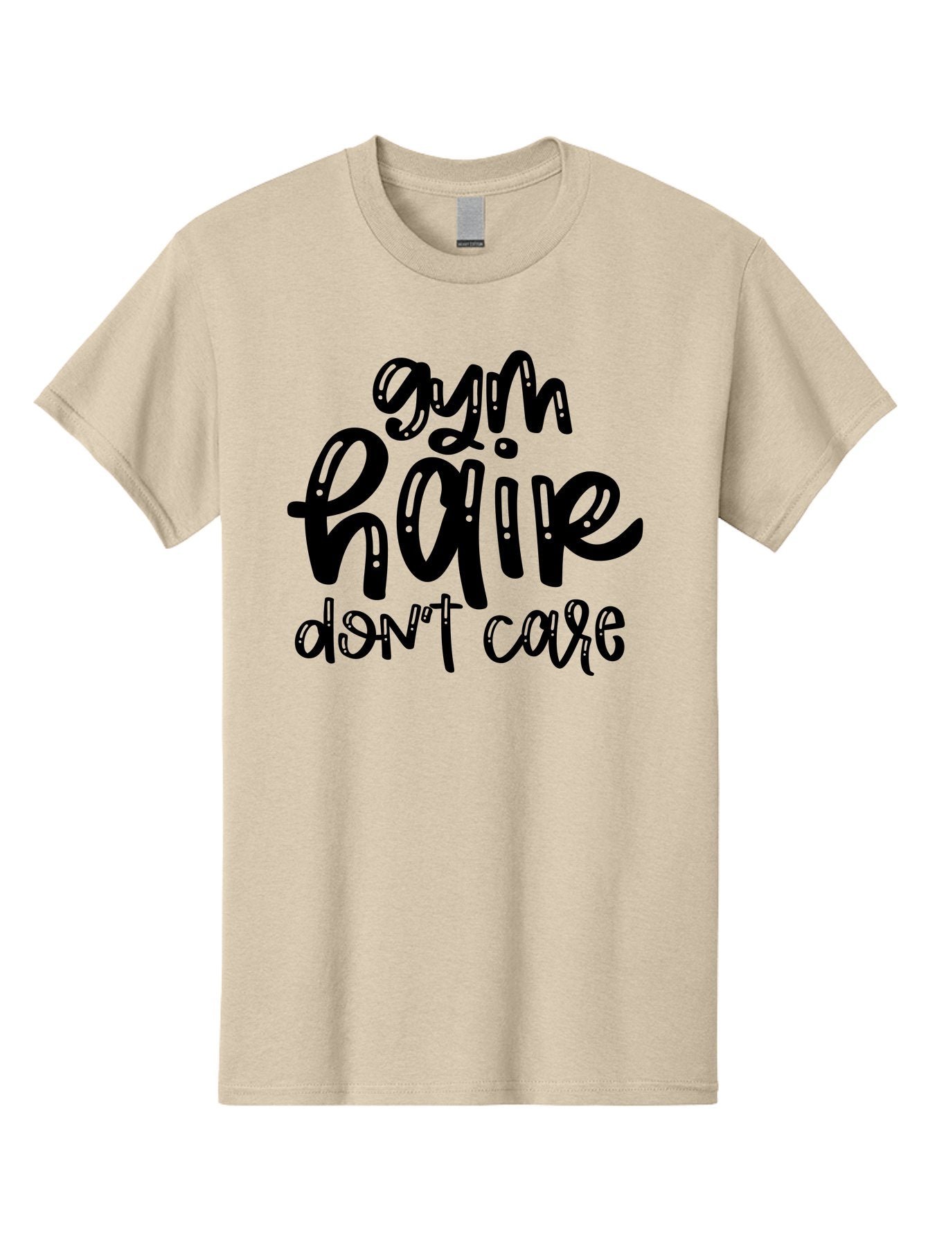 Gym-Hair-Don-T-Care Men'S Graphic Tee, 100% Cotton, Comfortable Casual Summer Wear, Machine Washable, Gym Hair Don’T Care, Fitness Motivation, Workout Inspiration, Funny Quotes, Fitness Humor, Motivational Quotes, Gym Culture Aad409 12
