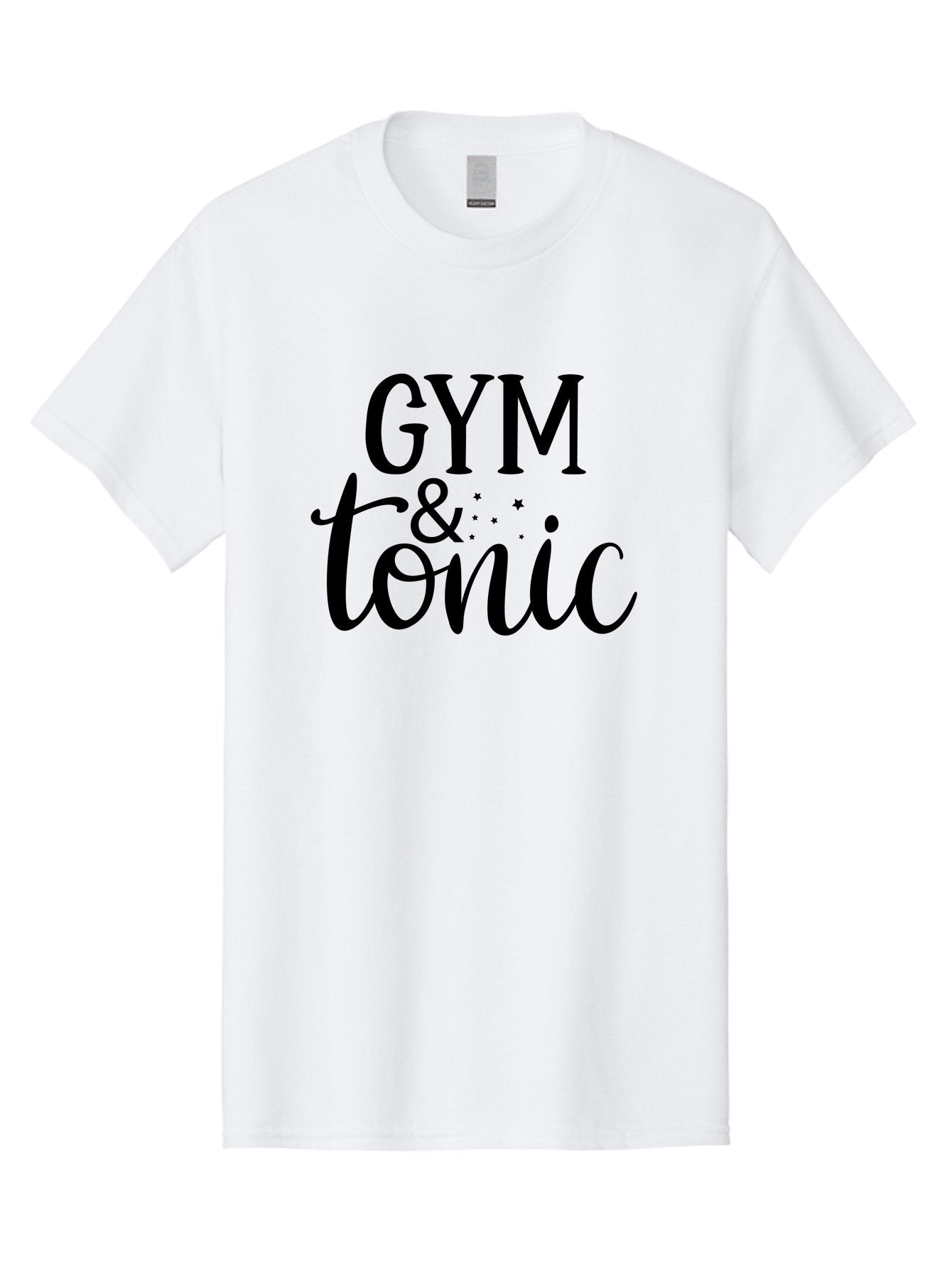 Gym-Tonic Men'S Graphic Tee, 100% Cotton, Comfortable Casual Summer Wear, Machine Washable, Gym And Tonic, Fitness Motivation, Workout Inspiration, Health And Wellness, Fitness Goals, Exercise Routine, Fitness Lifestyle Aad411