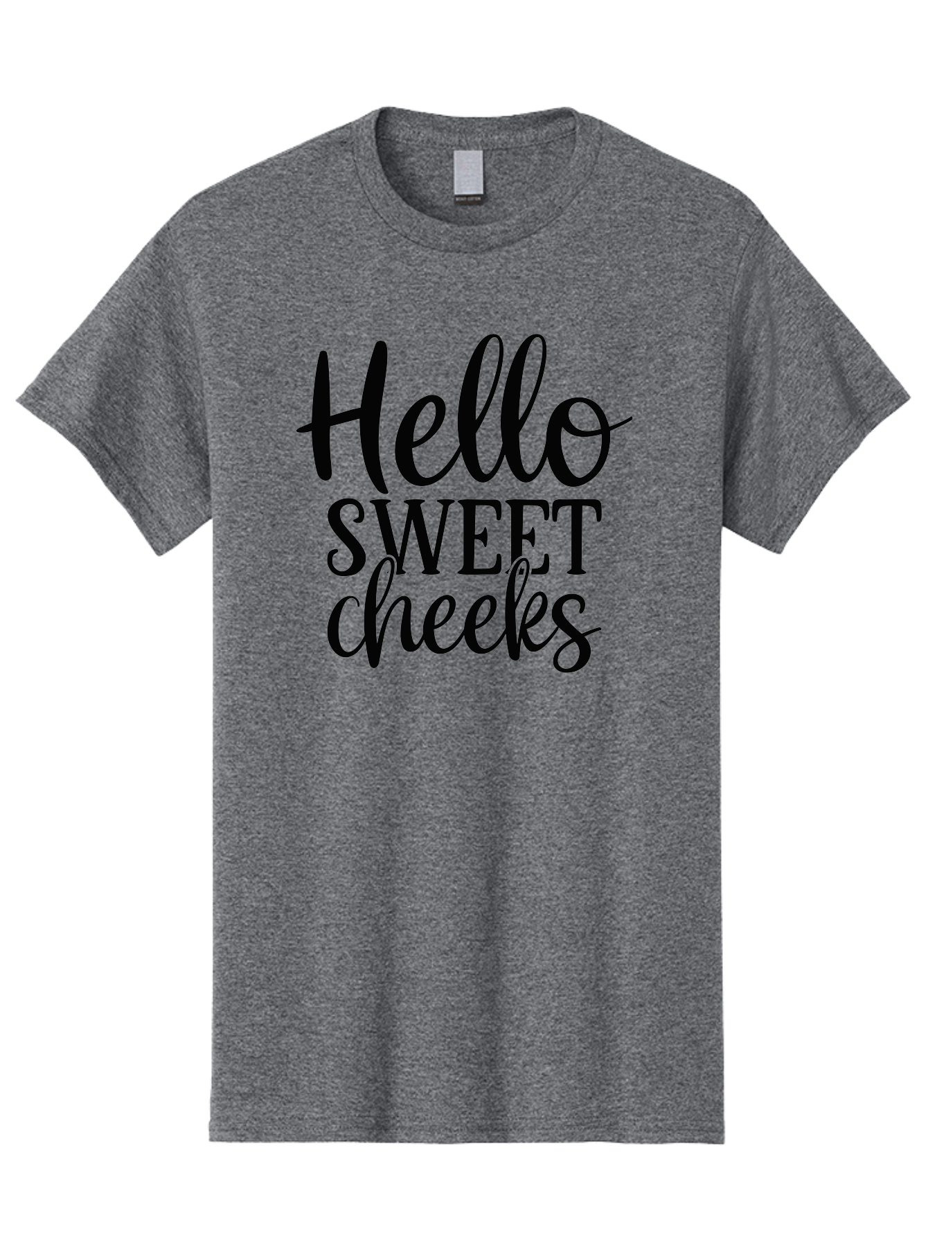 Hello-Sweet-Cheeks Men'S Graphic Tee, 100% Cotton, Comfortable Casual Summer Wear, Machine Washable, Hello Sweet Cheeks, Cute Phrase, Lovely Greeting, Sweet Message, Endearing Expression, Charming Text, Lovely Quote Aad413 17
