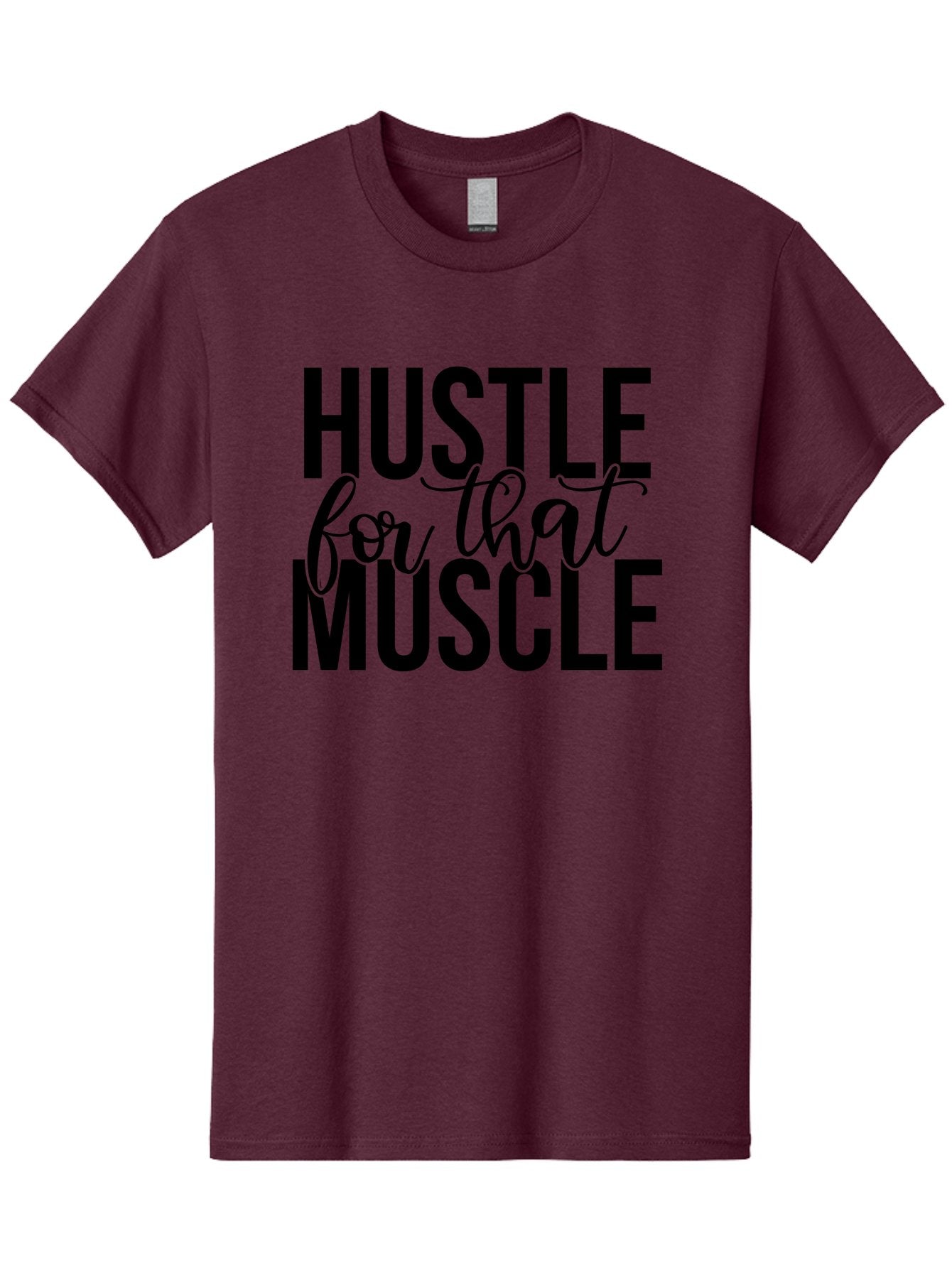Hustle-For-That-Muscle Men'S Graphic Tee, 100% Cotton, Comfortable Casual Summer Wear, Machine Washable, Motivational Quote, Fitness Inspiration, Workout Motivation, Gym Motivation, Fitness Quotes, Bodybuilding, Weightlifting, Aad415 14