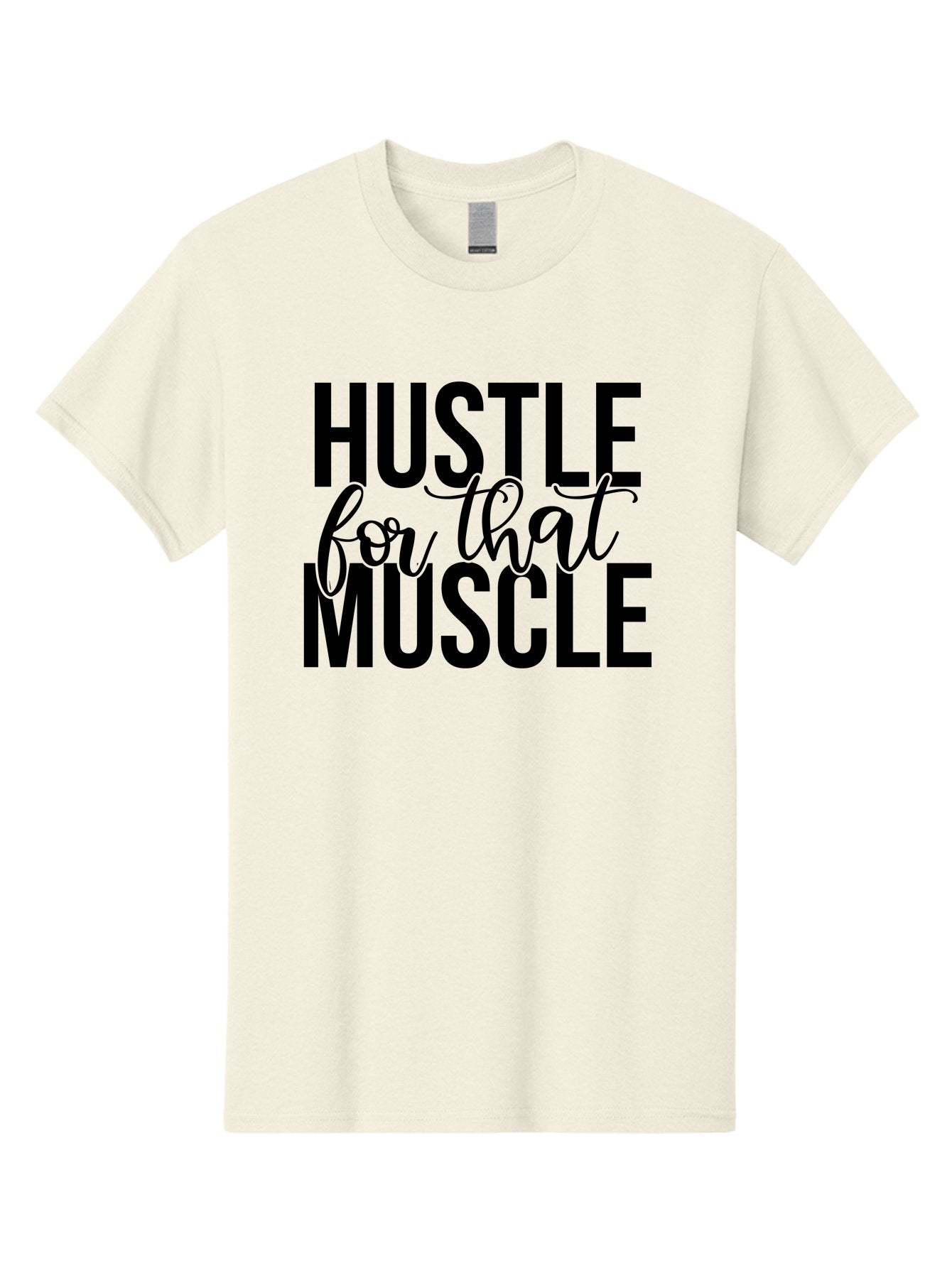 Hustle-For-That-Muscle Men'S Graphic Tee, 100% Cotton, Comfortable Casual Summer Wear, Machine Washable, Motivational Quote, Fitness Inspiration, Workout Motivation, Gym Motivation, Fitness Quotes, Bodybuilding, Weightlifting, Aad415 6