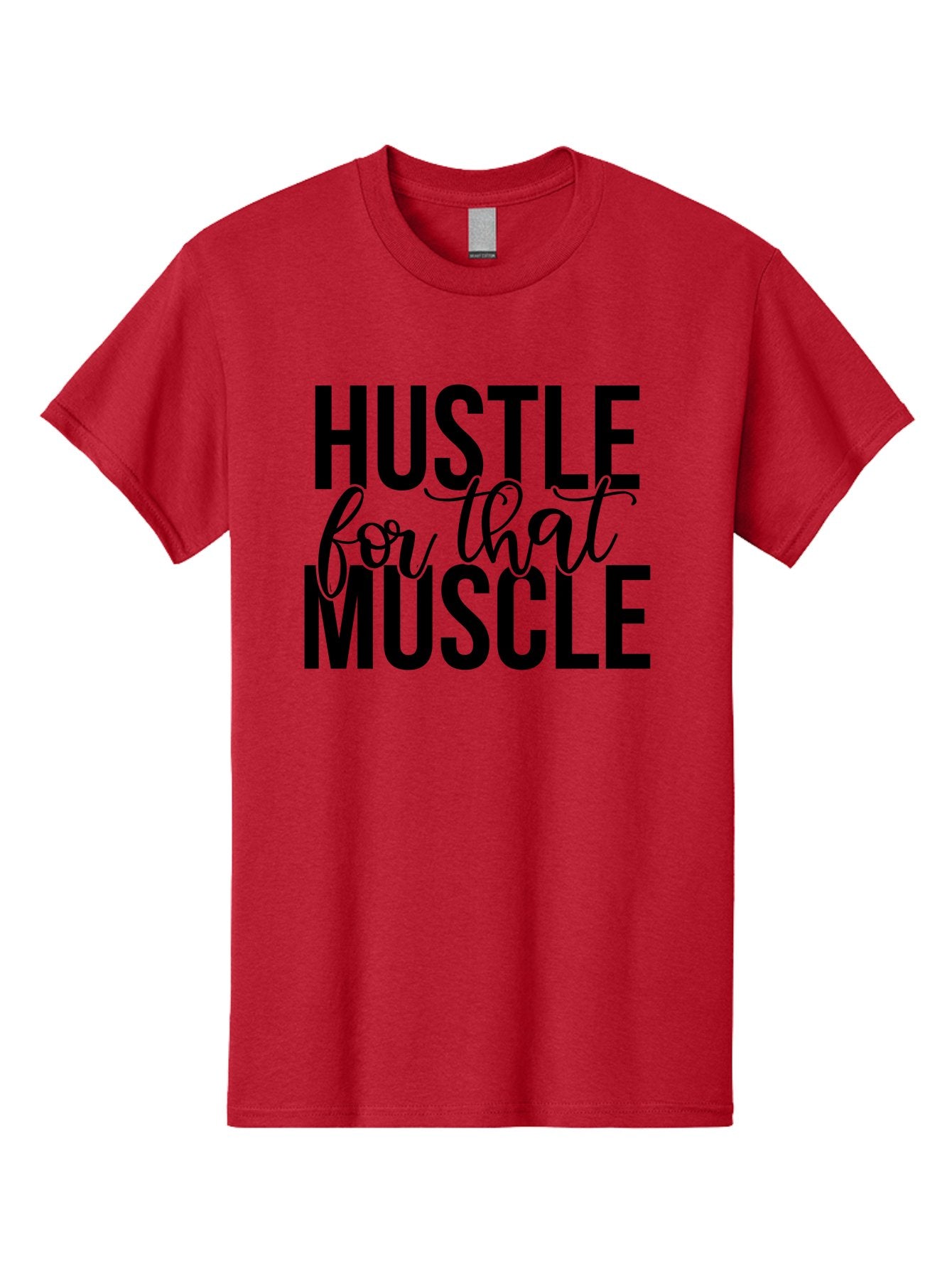 Hustle-For-That-Muscle Men'S Graphic Tee, 100% Cotton, Comfortable Casual Summer Wear, Machine Washable, Motivational Quote, Fitness Inspiration, Workout Motivation, Gym Motivation, Fitness Quotes, Bodybuilding, Weightlifting, Aad415 10