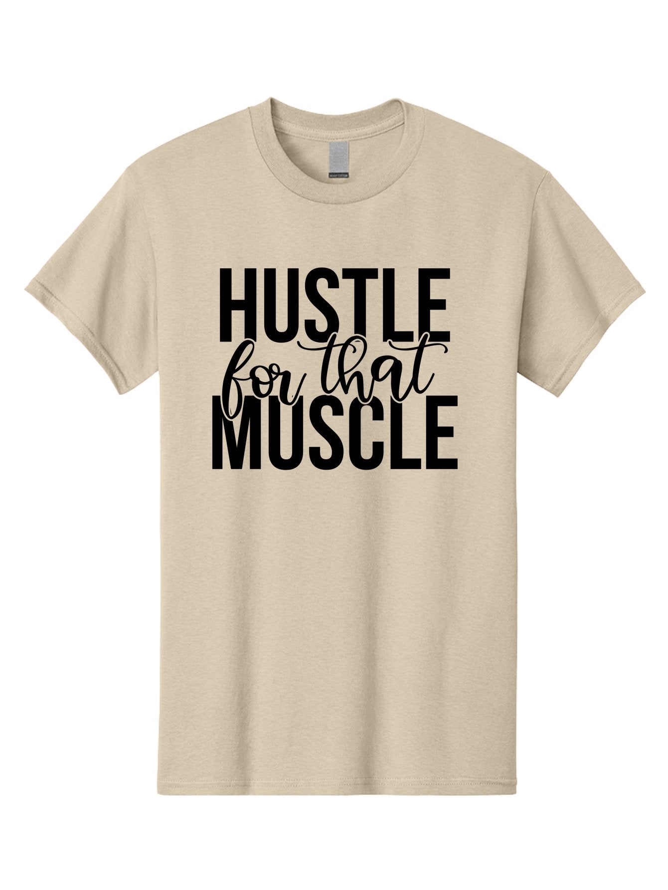 Hustle-For-That-Muscle Men'S Graphic Tee, 100% Cotton, Comfortable Casual Summer Wear, Machine Washable, Motivational Quote, Fitness Inspiration, Workout Motivation, Gym Motivation, Fitness Quotes, Bodybuilding, Weightlifting, Aad415 12