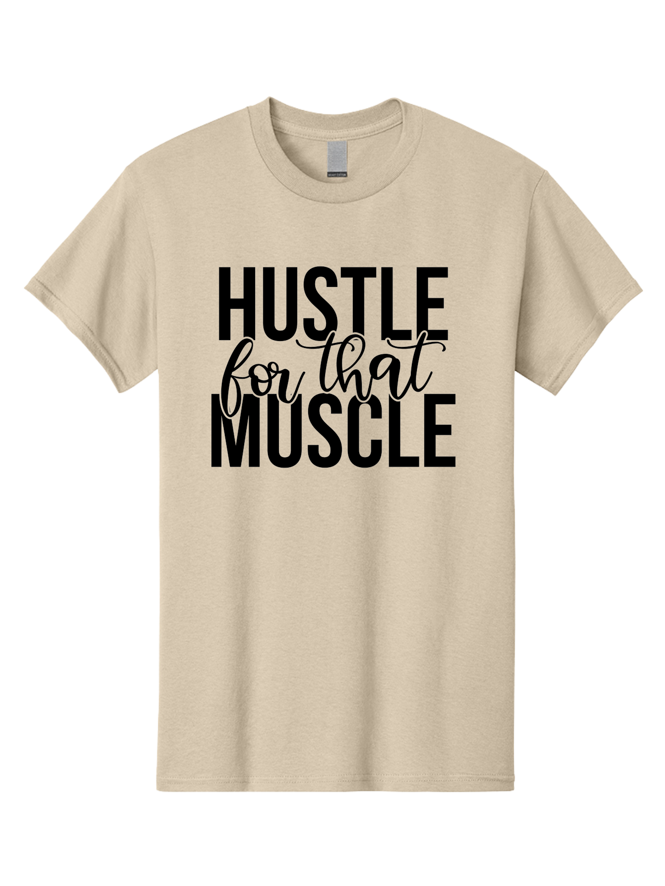 Hustle-For-That-Muscle Men'S Graphic Tee, 100% Cotton, Comfortable Casual Summer Wear, Machine Washable, Motivational Quote, Fitness Inspiration, Workout Motivation, Gym Motivation, Fitness Quotes, Bodybuilding, Weightlifting, Aad415 5