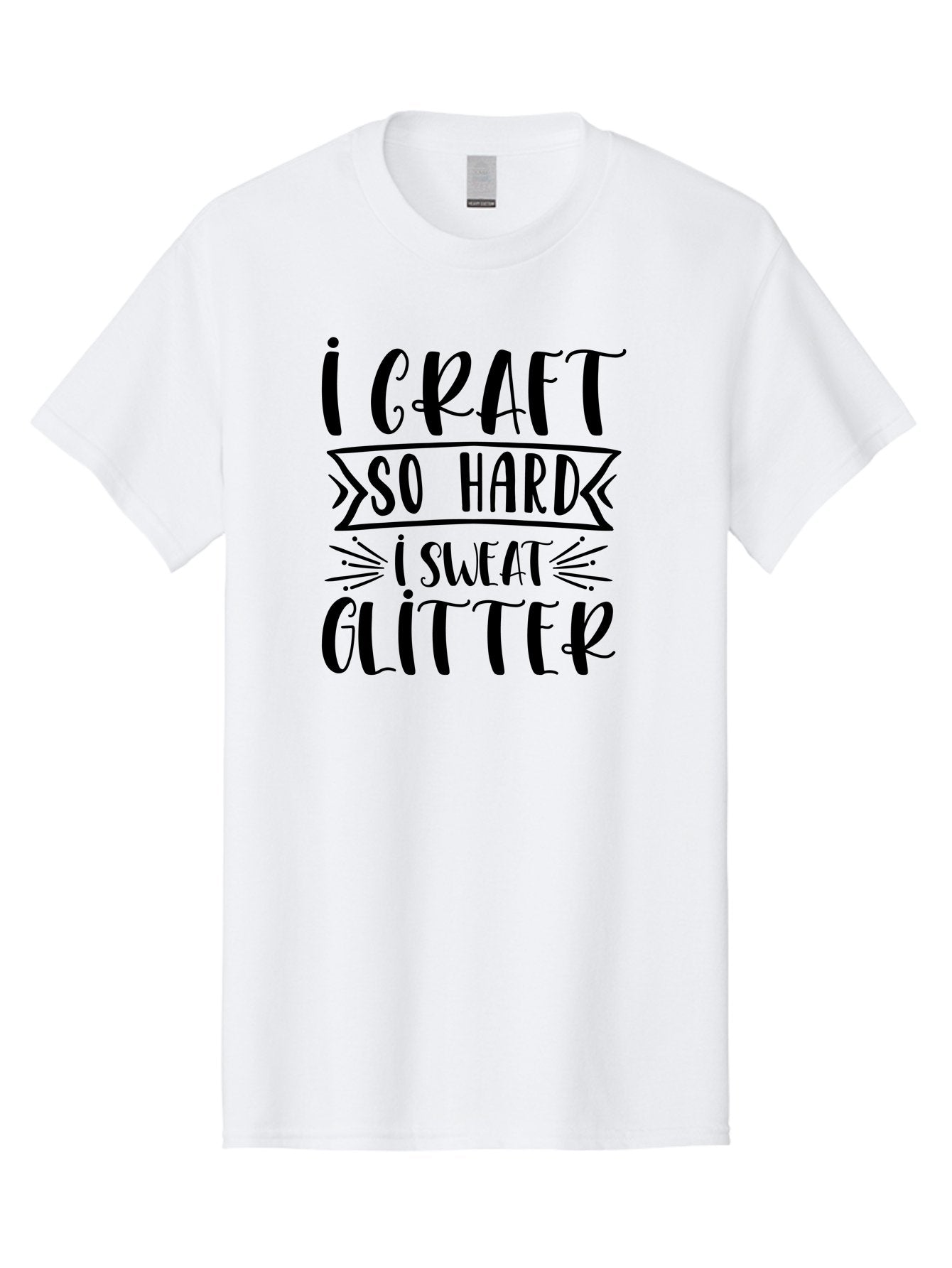 I-Craft-So-Hard Men'S Graphic Tee, 100% Cotton, Comfortable Casual Summer Wear, Machine Washable, Crafting Quote, Crafting Humor, Glitter Crafts, Handmade Crafts, Crafty Sayings, Crafting Passion, Diy Crafts, Crafting Love, Craft Inspiration Aad418 3