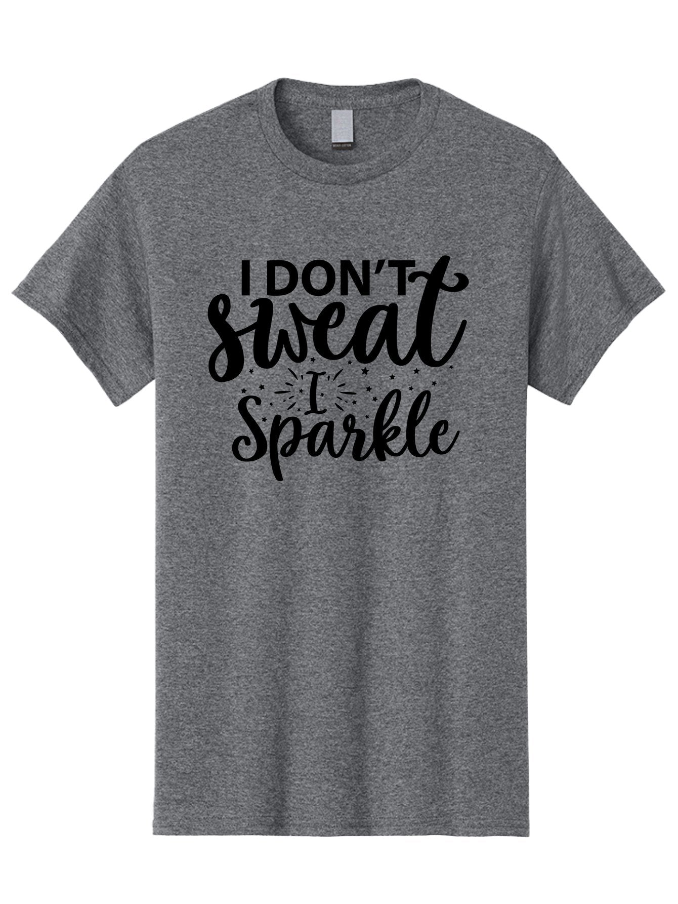 I-Don-T-Sweat-I-Sparkle Men'S Graphic Tee, 100% Cotton, Comfortable Casual Summer Wear, Machine Washable, Motivational Quote, Inspirational Phrase, Fitness Motivation, Positivity, Confidence, Sparkle, Shine, Empowerment, Uplifting Message, Aad421 3