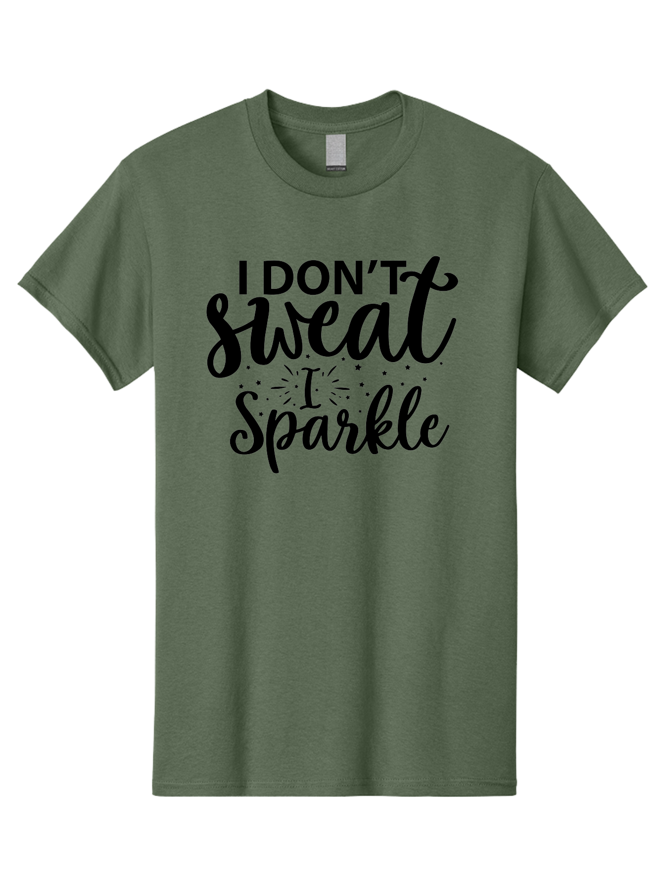 I-Don-T-Sweat-I-Sparkle Men'S Graphic Tee, 100% Cotton, Comfortable Casual Summer Wear, Machine Washable, Motivational Quote, Inspirational Phrase, Fitness Motivation, Positivity, Confidence, Sparkle, Shine, Empowerment, Uplifting Message, Aad421 27