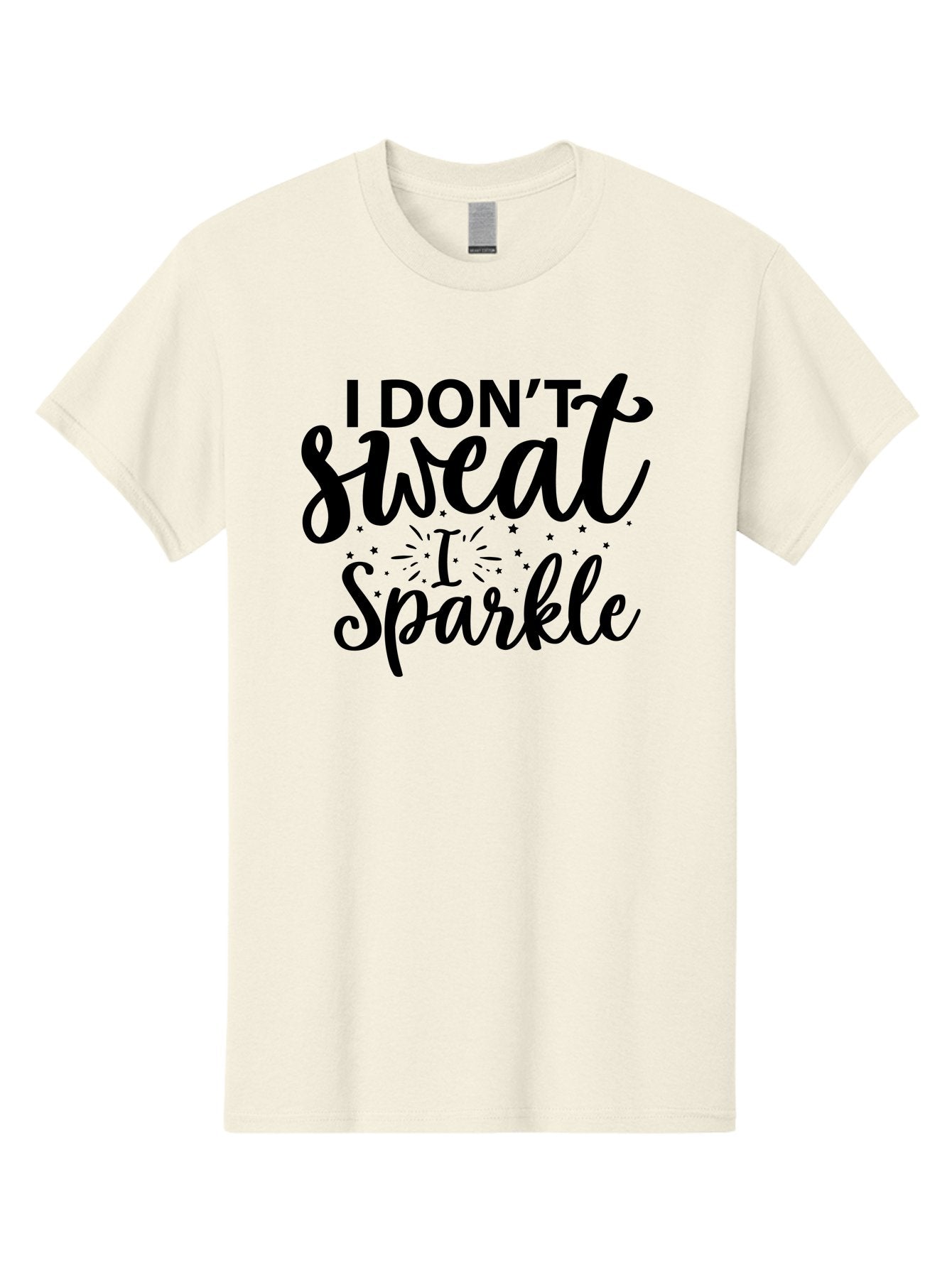 I-Don-T-Sweat-I-Sparkle Men'S Graphic Tee, 100% Cotton, Comfortable Casual Summer Wear, Machine Washable, Motivational Quote, Inspirational Phrase, Fitness Motivation, Positivity, Confidence, Sparkle, Shine, Empowerment, Uplifting Message, Aad421 6