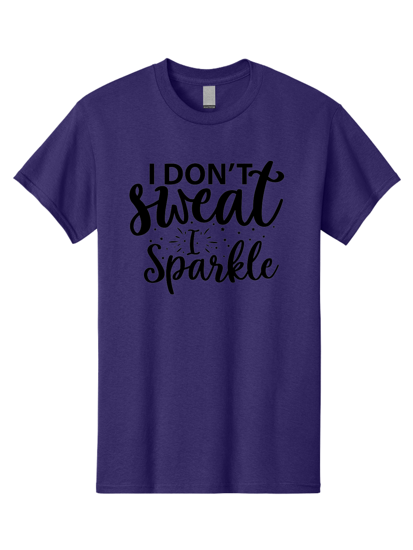 I-Don-T-Sweat-I-Sparkle Men'S Graphic Tee, 100% Cotton, Comfortable Casual Summer Wear, Machine Washable, Motivational Quote, Inspirational Phrase, Fitness Motivation, Positivity, Confidence, Sparkle, Shine, Empowerment, Uplifting Message, Aad421 3